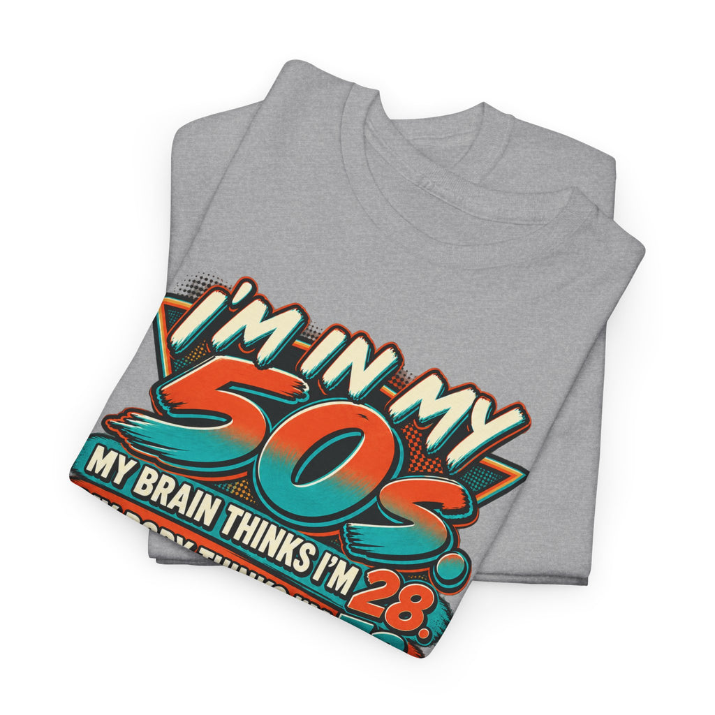 Retro 50s Birthday T‑Shirt — "I'm in My 50s" 80s Playlist Cassette Tee