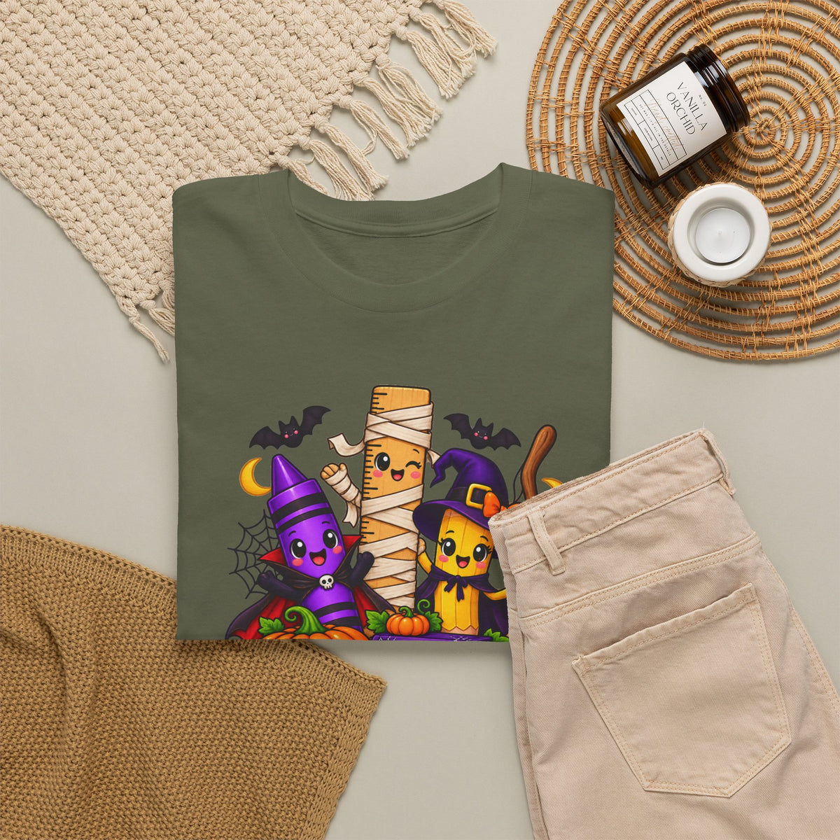 Halloween Teacher Tee — "What A Boo-tiful Day To Learn" Kids' Classroom Shirt