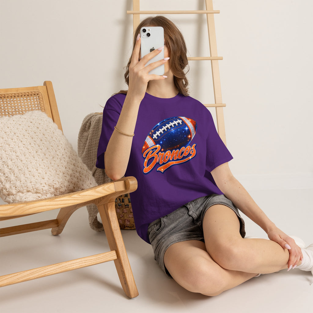Broncos Football T-Shirt — Galaxy Football Graphic Tee