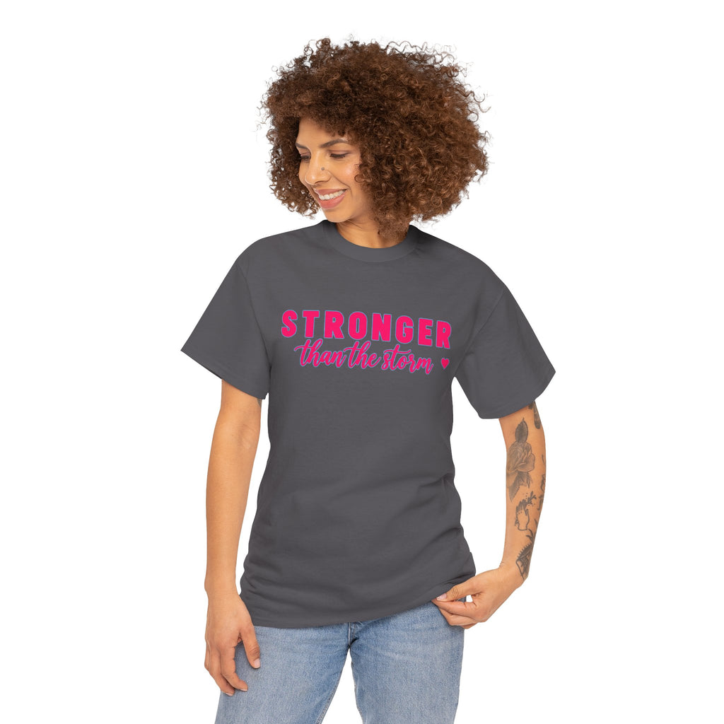 Stronger Than the Storm Tee - Inspirational Women's Resilience T-Shirt