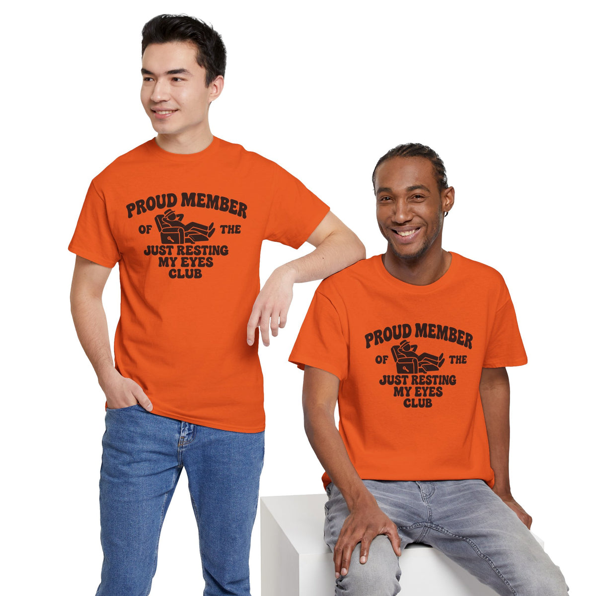 Resting My Eyes Club T-Shirt — "Proud Member of the Just Resting My Eyes Club" Graphic Tee