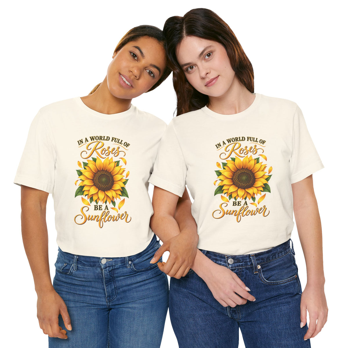 Be a Sunflower T-Shirt | Inspirational Floral Graphic