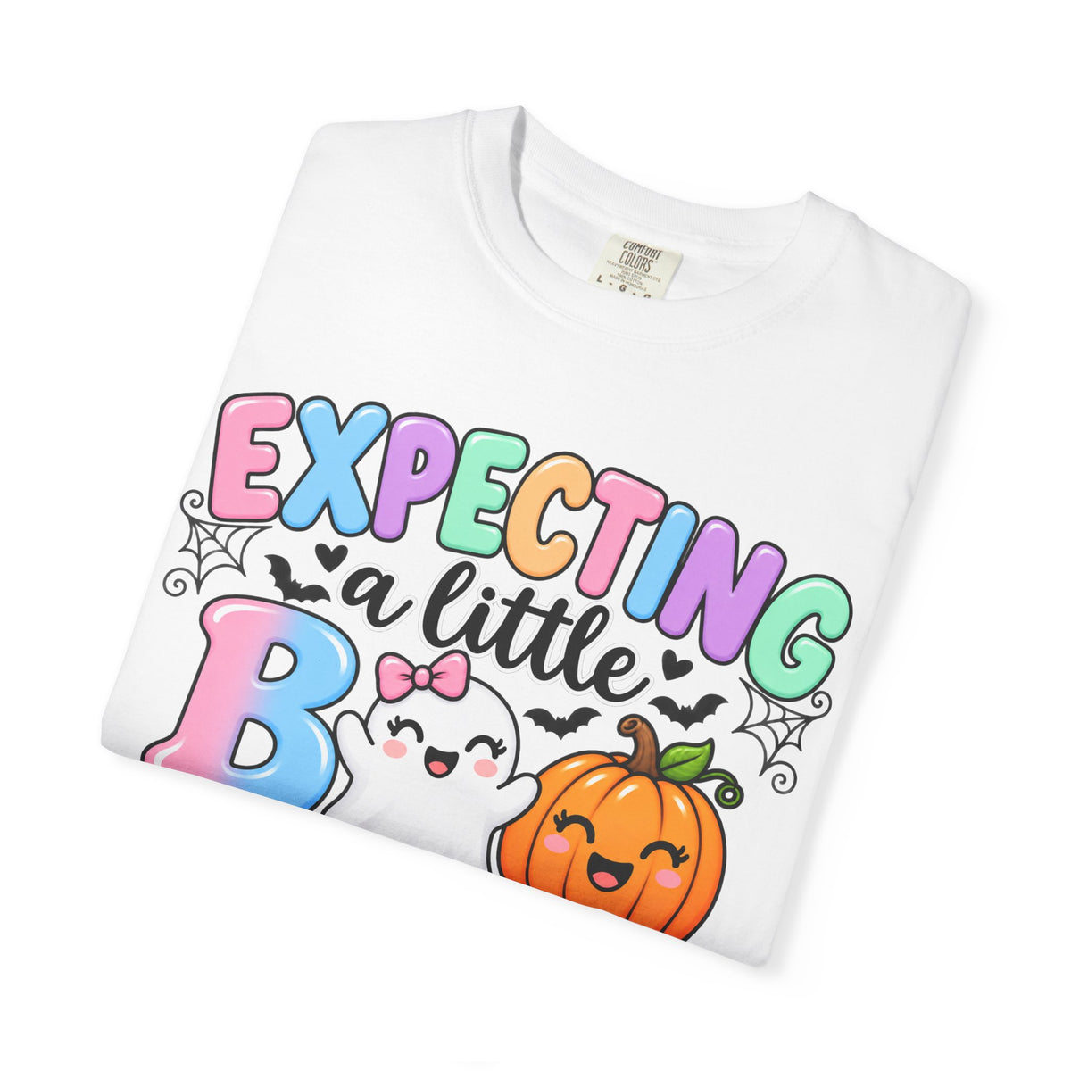 Expecting a Little Boo Maternity T-Shirt — Cute Halloween Pregnancy Tee