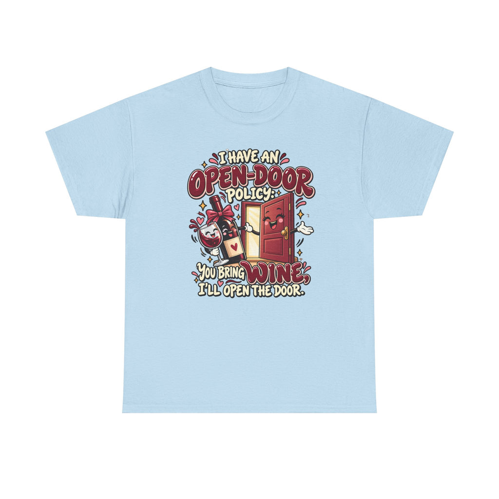 Open-Door Policy Wine Lover T-Shirt
