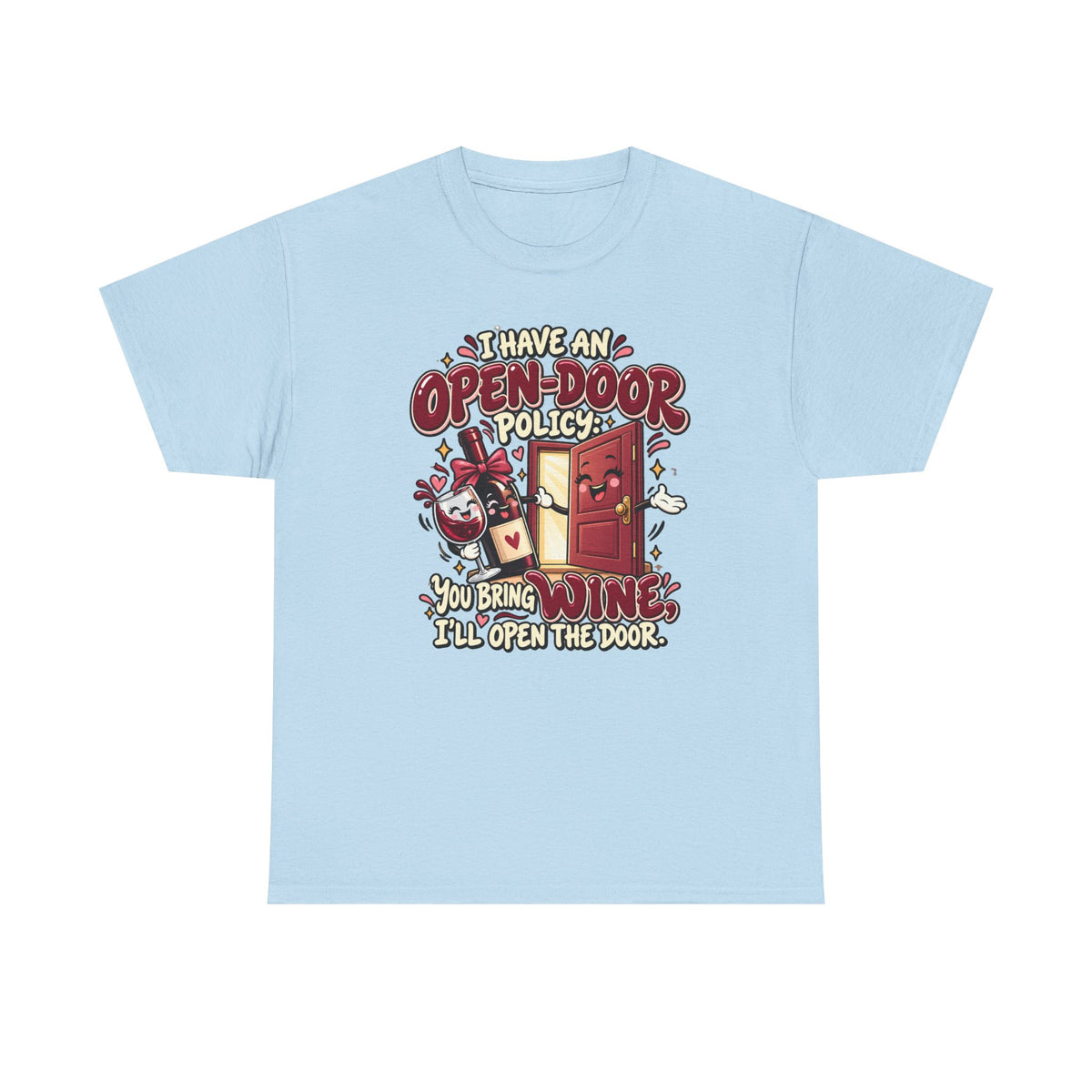 Open-Door Policy Wine Lover T-Shirt