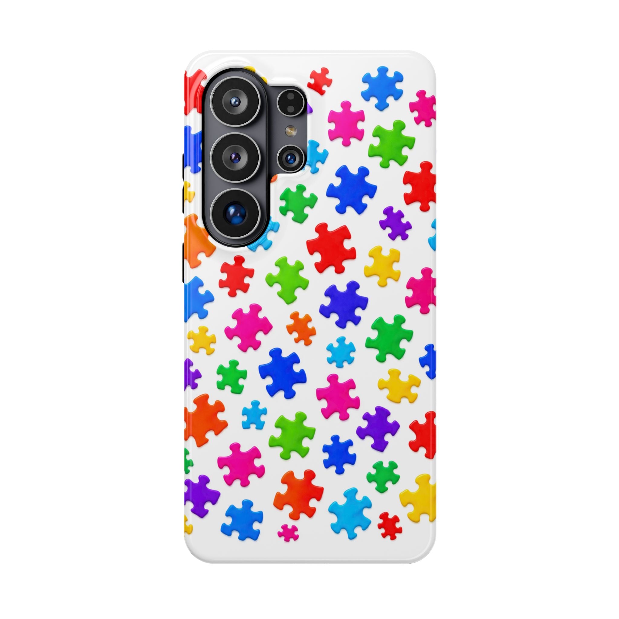Autism Puzzle Pattern Magnetic Impact-Resistant Phone Case