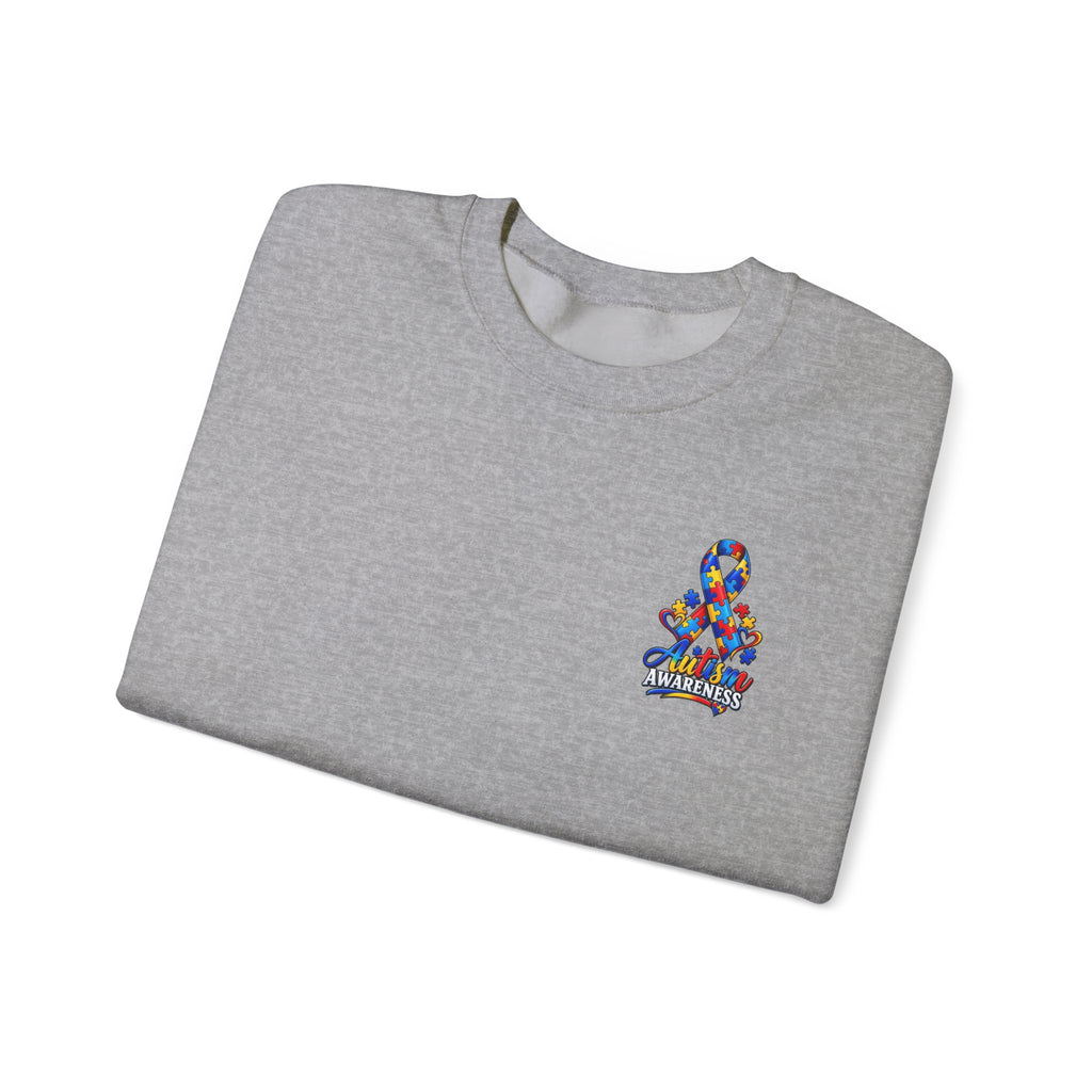 Autism Awareness Ribbon Crewneck Sweatshirt