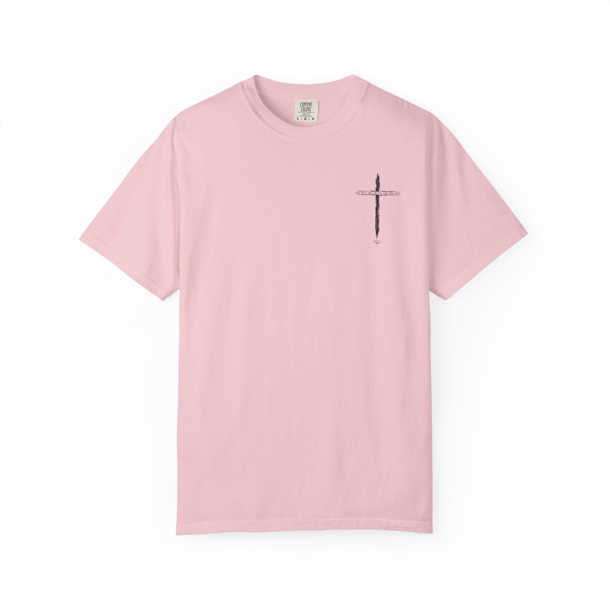 Christian Cross T-Shirt — 'The Way, The Truth, The Life' Religious Tee