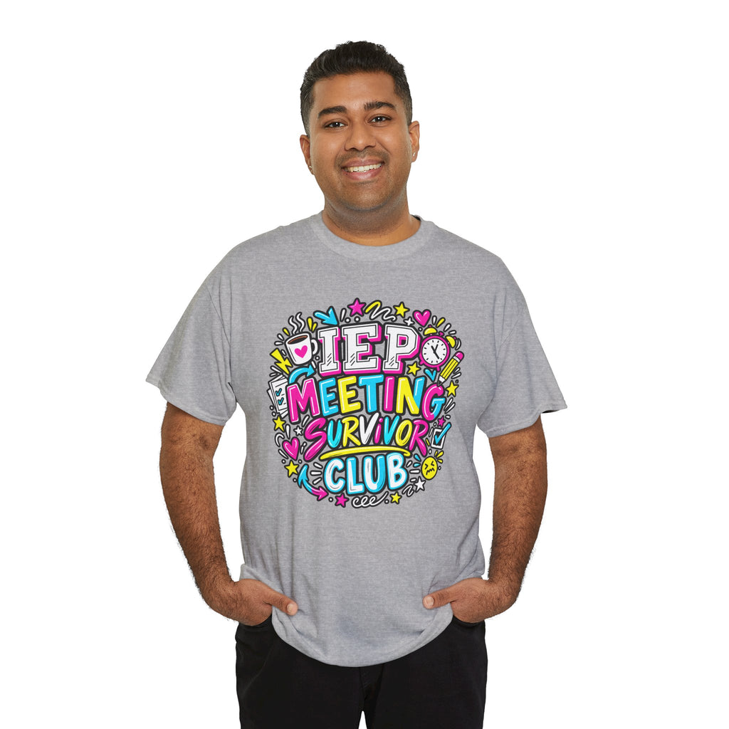 Video Meeting Survivor Club T-Shirt — Funny Remote Work Tee