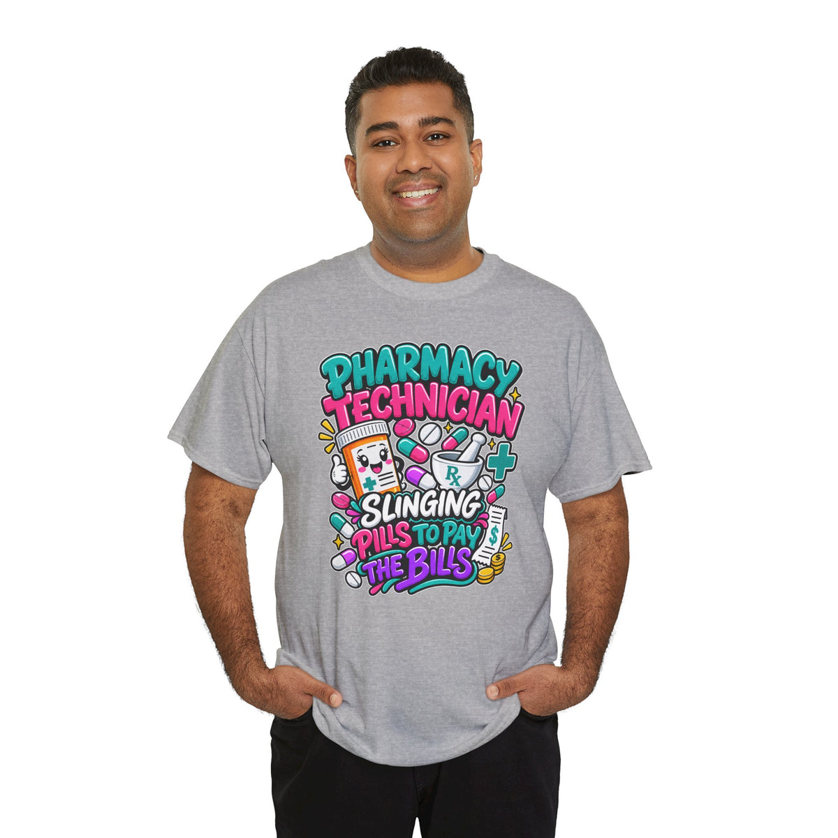 Pharmacy Technician T‑Shirt — "Slinging Pills to Pay the Bills" Graphic Tee