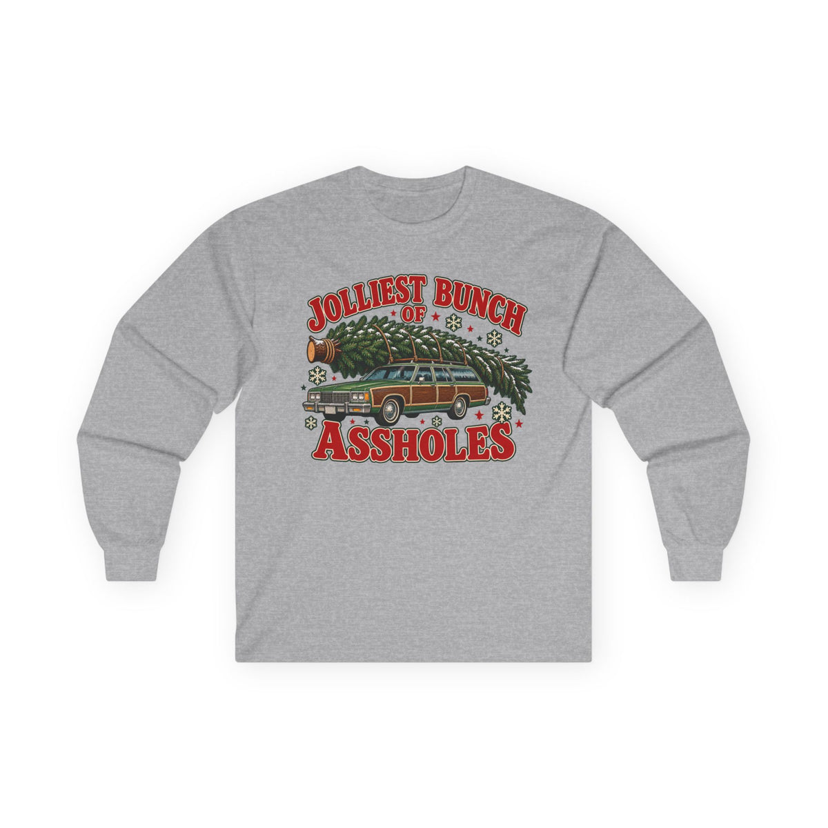 Jolliest Bunch of Assholes Christmas Long Sleeve Tee