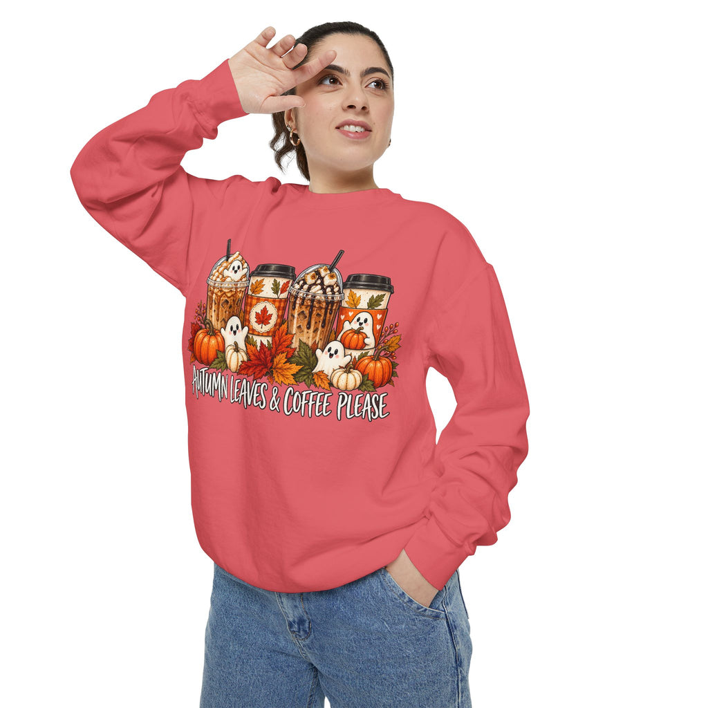 Pumpkin Spice Coffee Sweatshirt — Fall Coffee Lover Graphic Sweatshirt