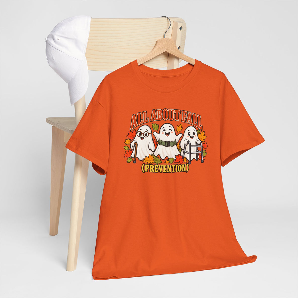 All About Fall (Prevention) Ghost Tee — Cute Halloween Autumn T-Shirt