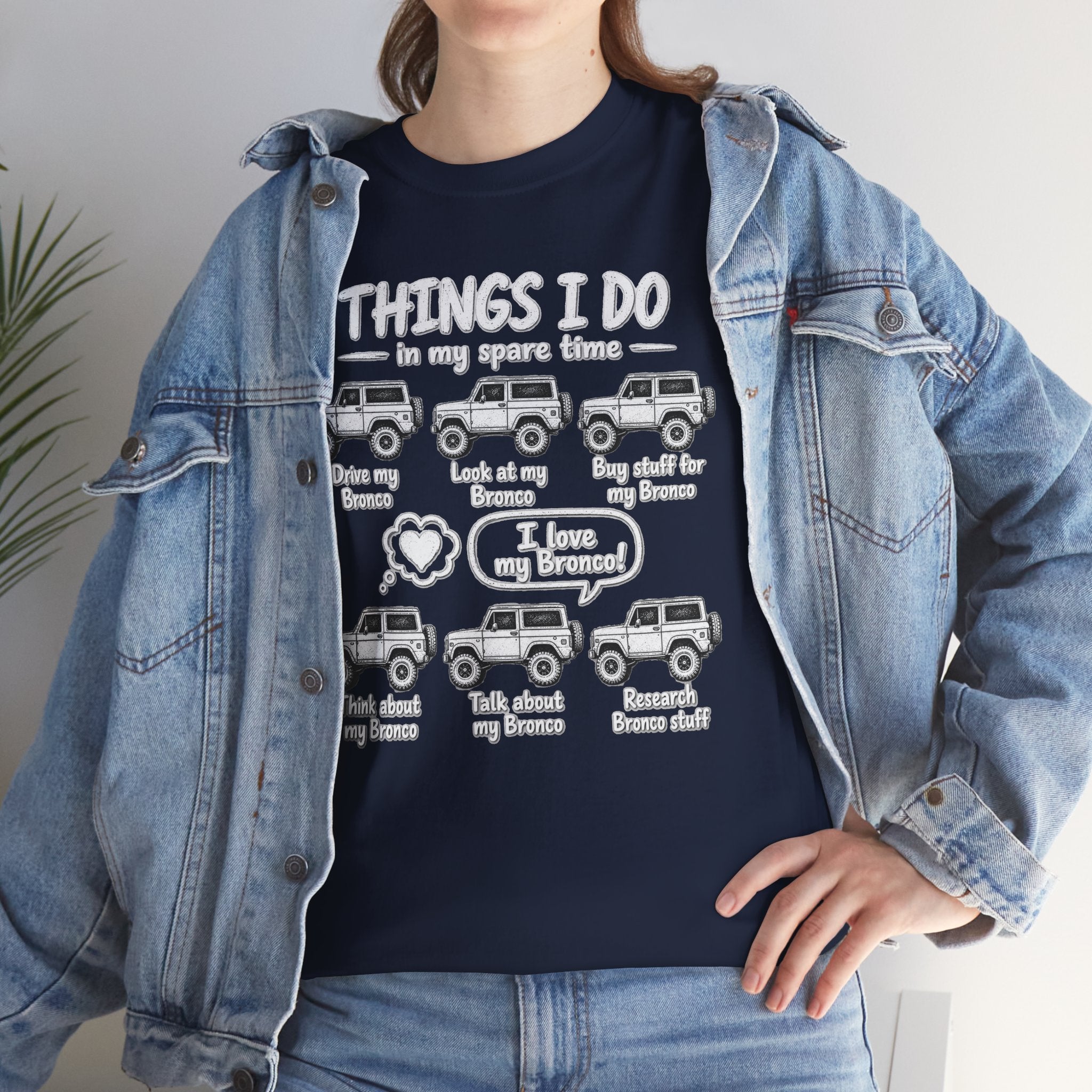 T‑Shirt — "Things I Do in My Spare Time" Jeep Lover Graphic Tee