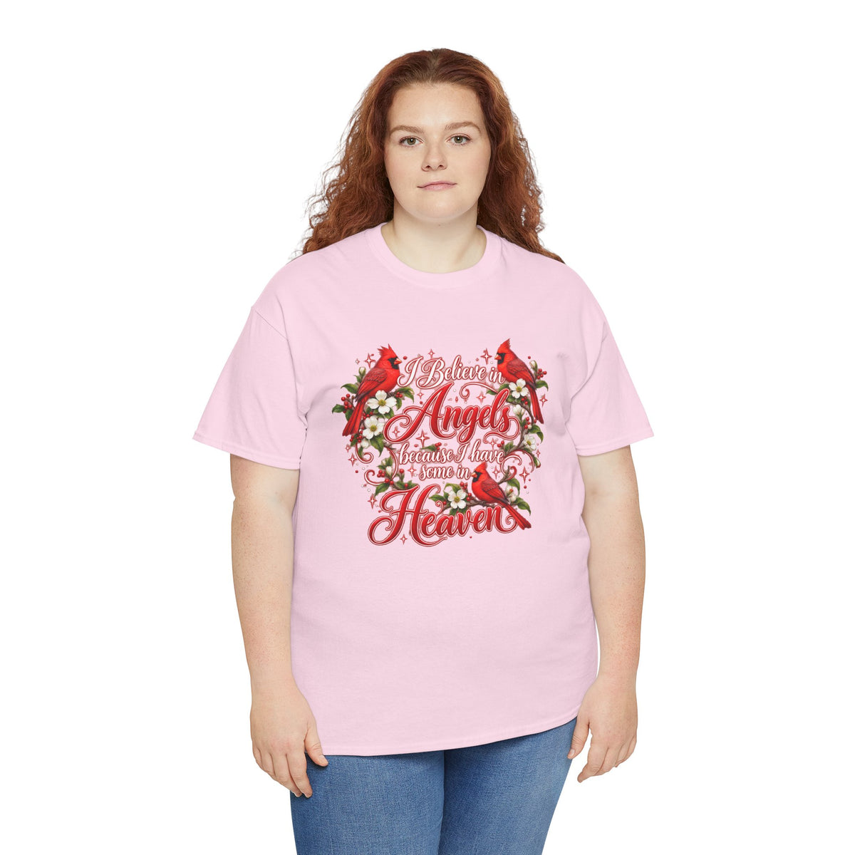 Angels from Heaven Cardinal Christmas T-Shirt