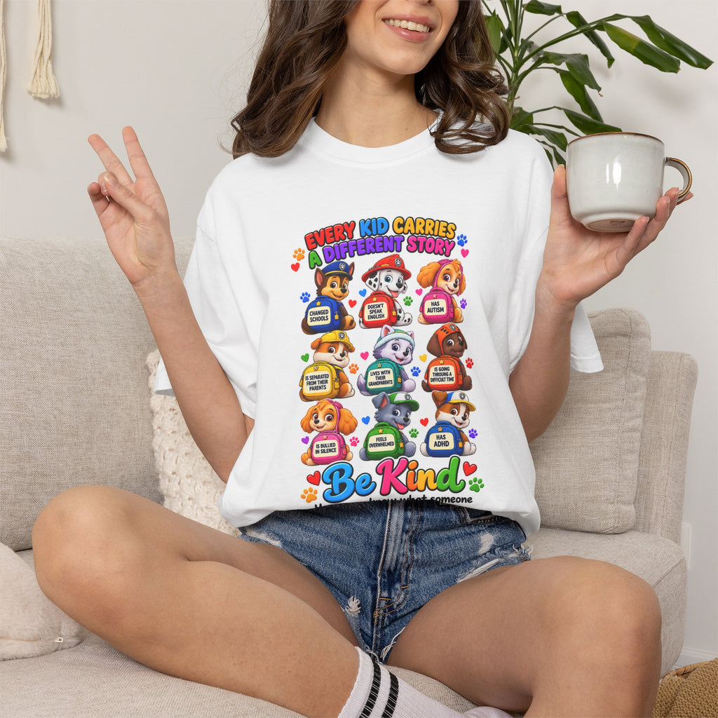 Be Kind Every Kid Carries Inspirational T-Shirt