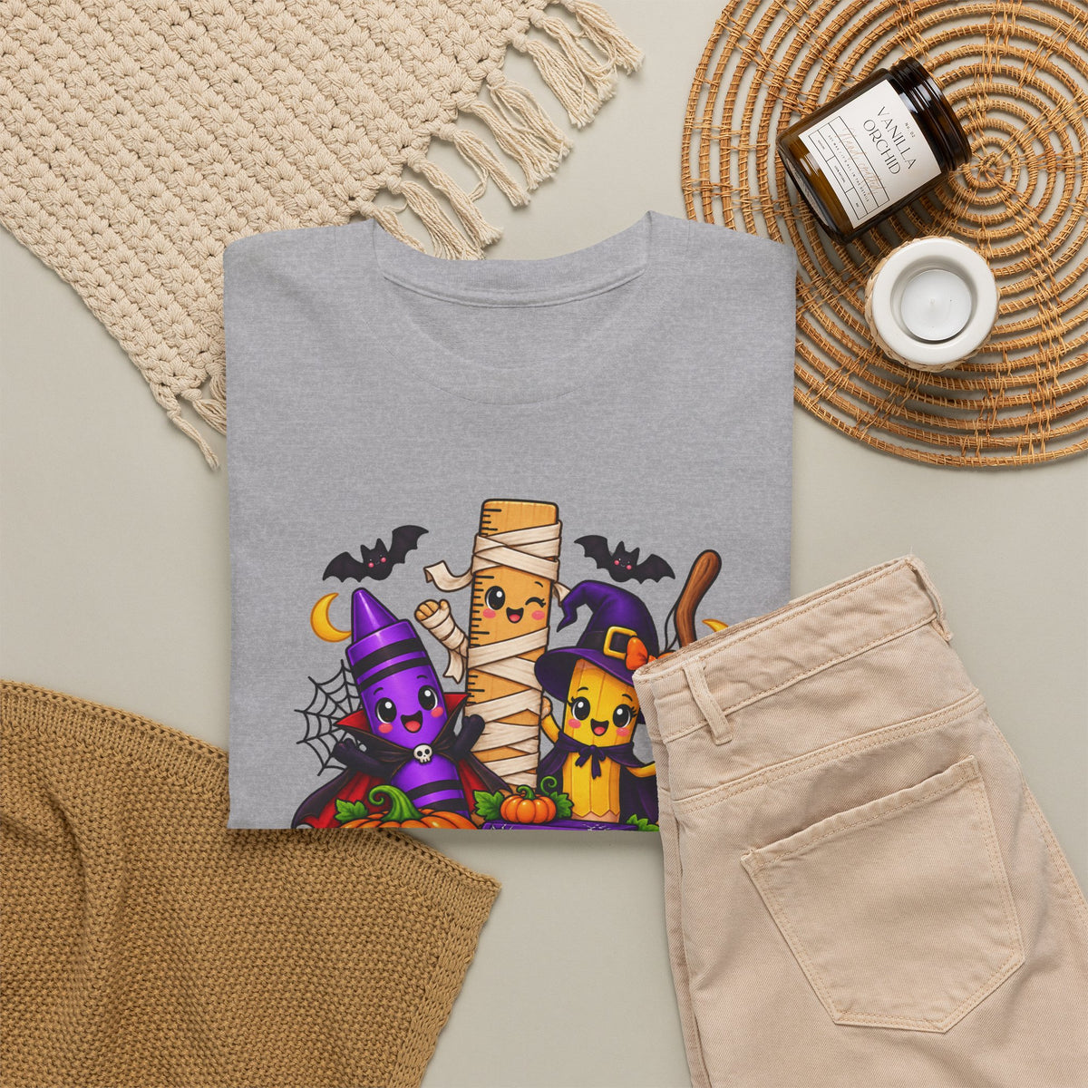 Halloween Teacher Tee — "What A Boo-tiful Day To Learn" Kids' Classroom Shirt