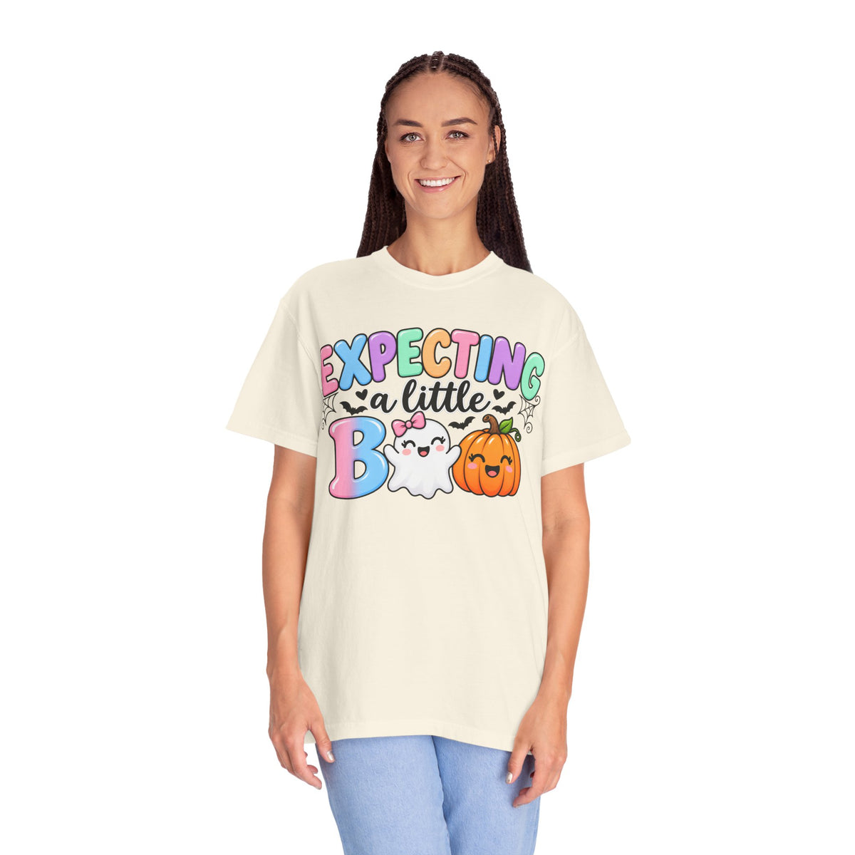 Expecting a Little Boo Maternity T-Shirt — Cute Halloween Pregnancy Tee