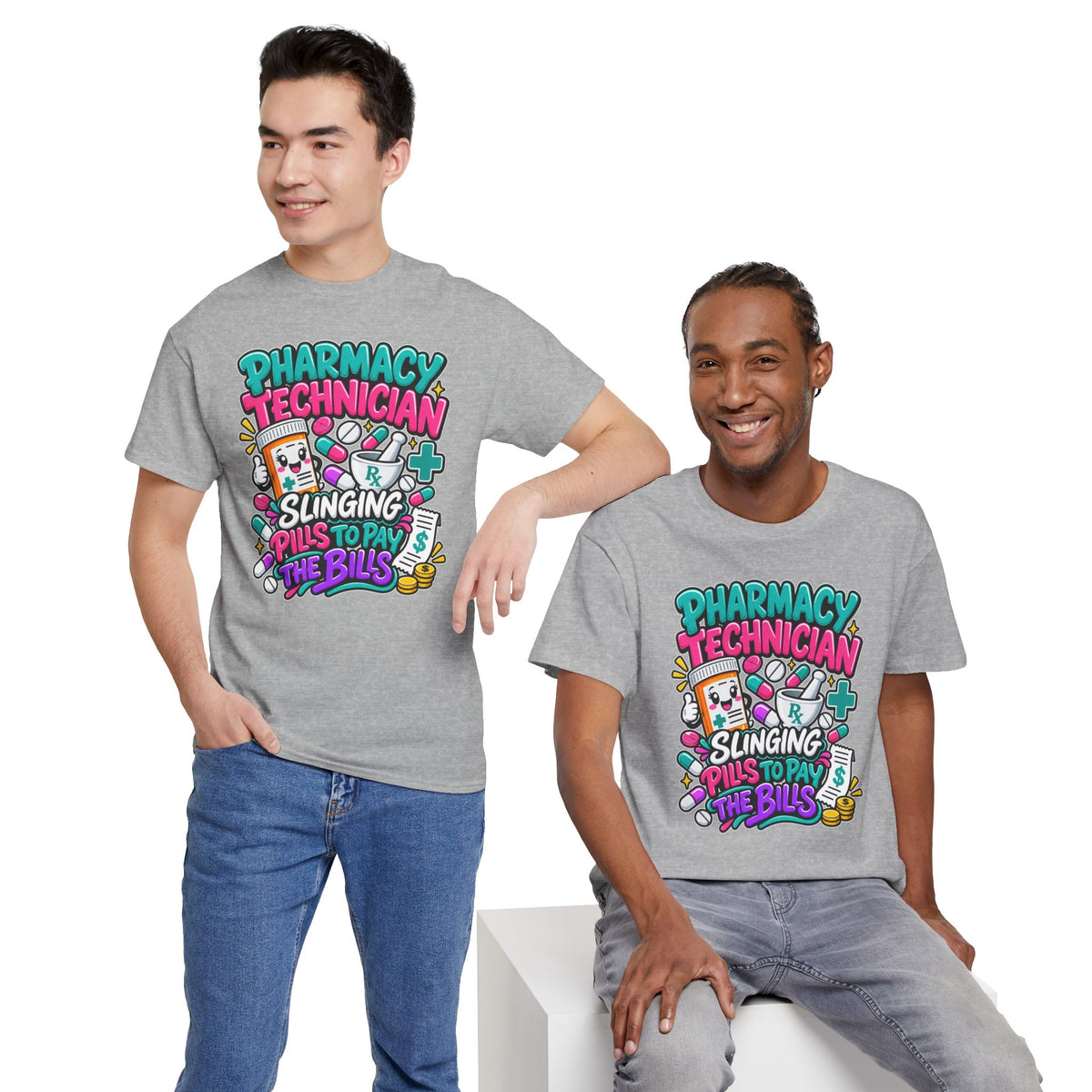 Pharmacy Technician T‑Shirt — "Slinging Pills to Pay the Bills" Graphic Tee