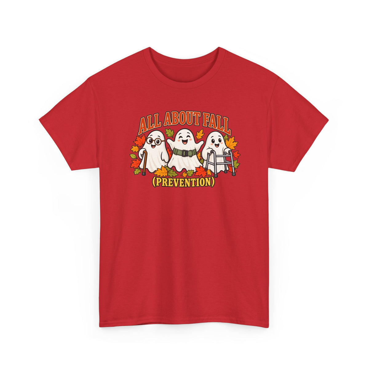 All About Fall (Prevention) Ghost Tee — Cute Halloween Autumn T-Shirt
