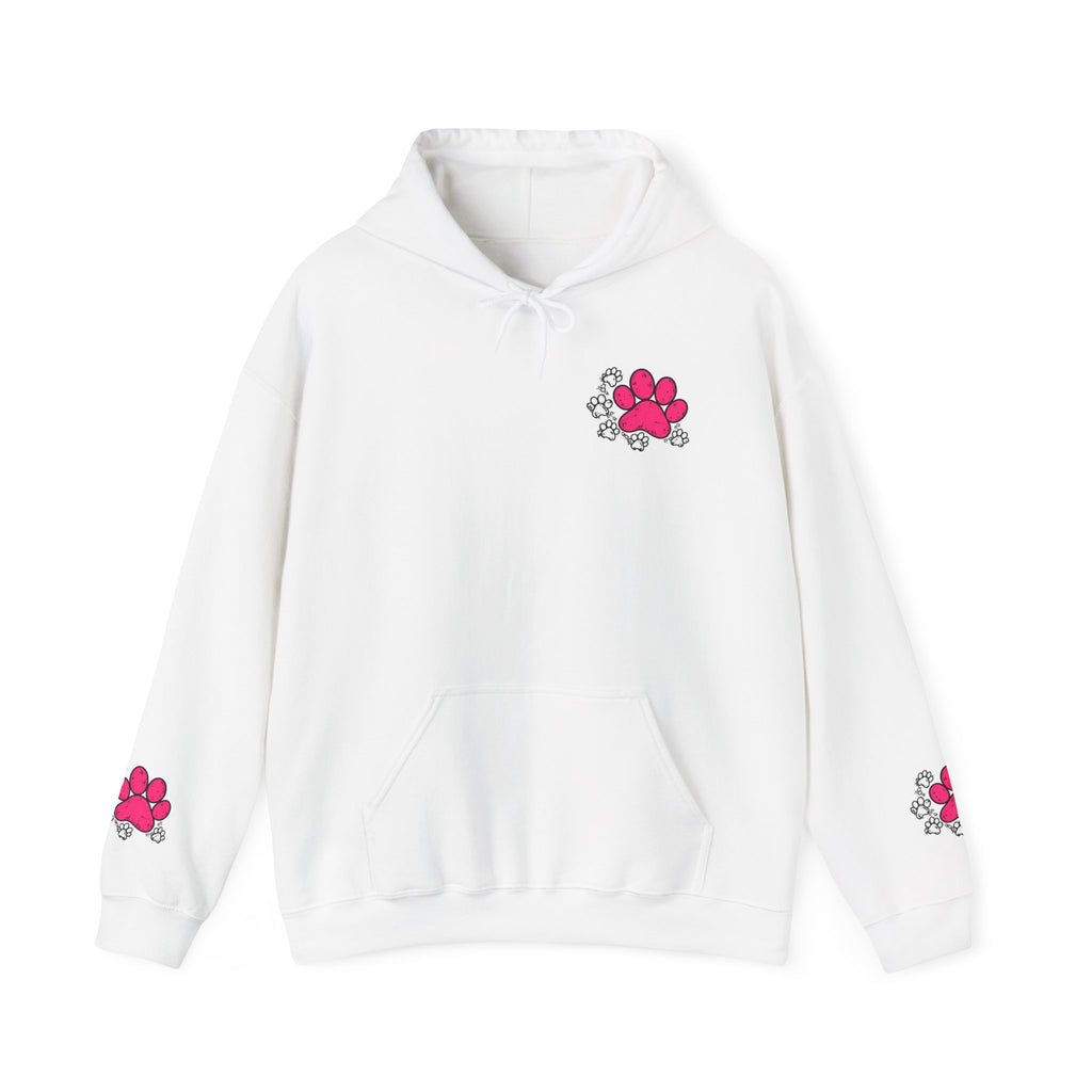 My Shadow Has Four Legs and a Tail Paw Print Hoodie