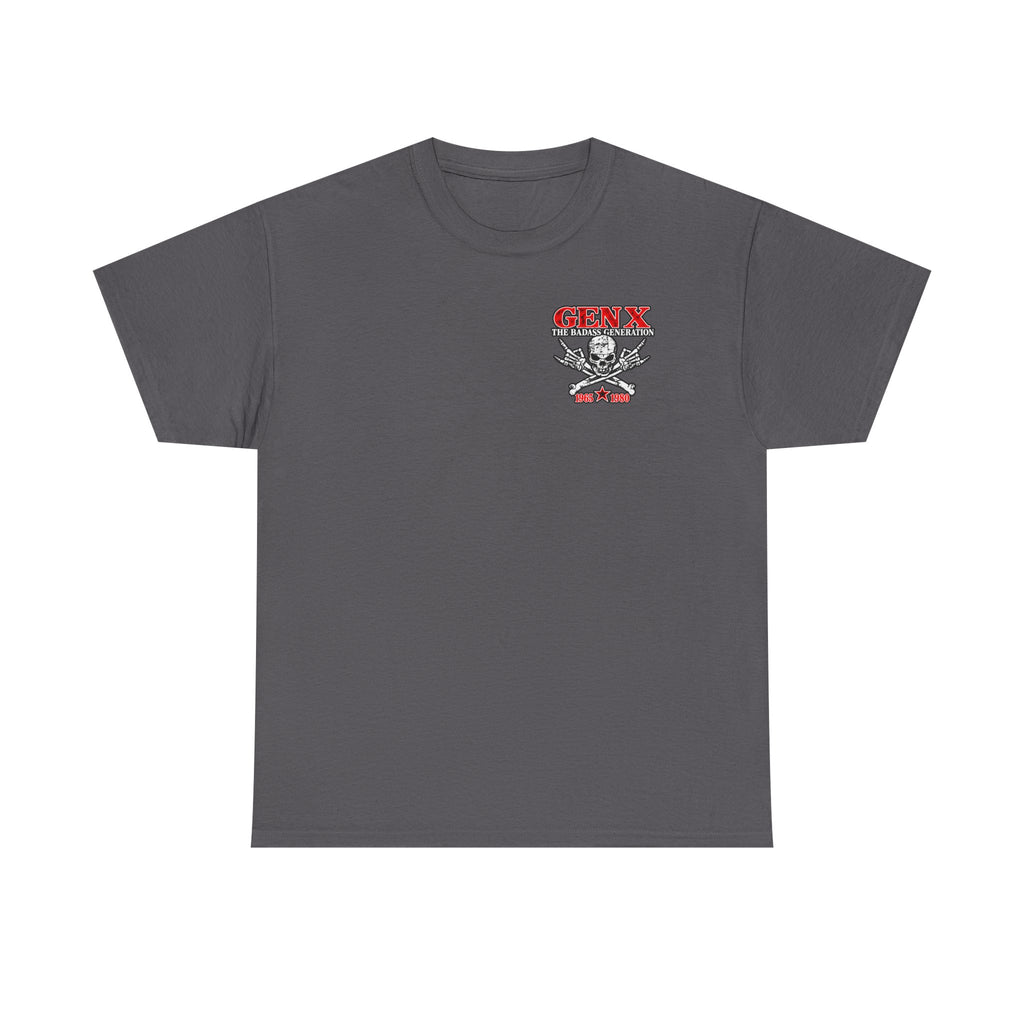 Gen X T‑Shirt — "The Badass Generation" Skull & Crossbones Retro Tee
