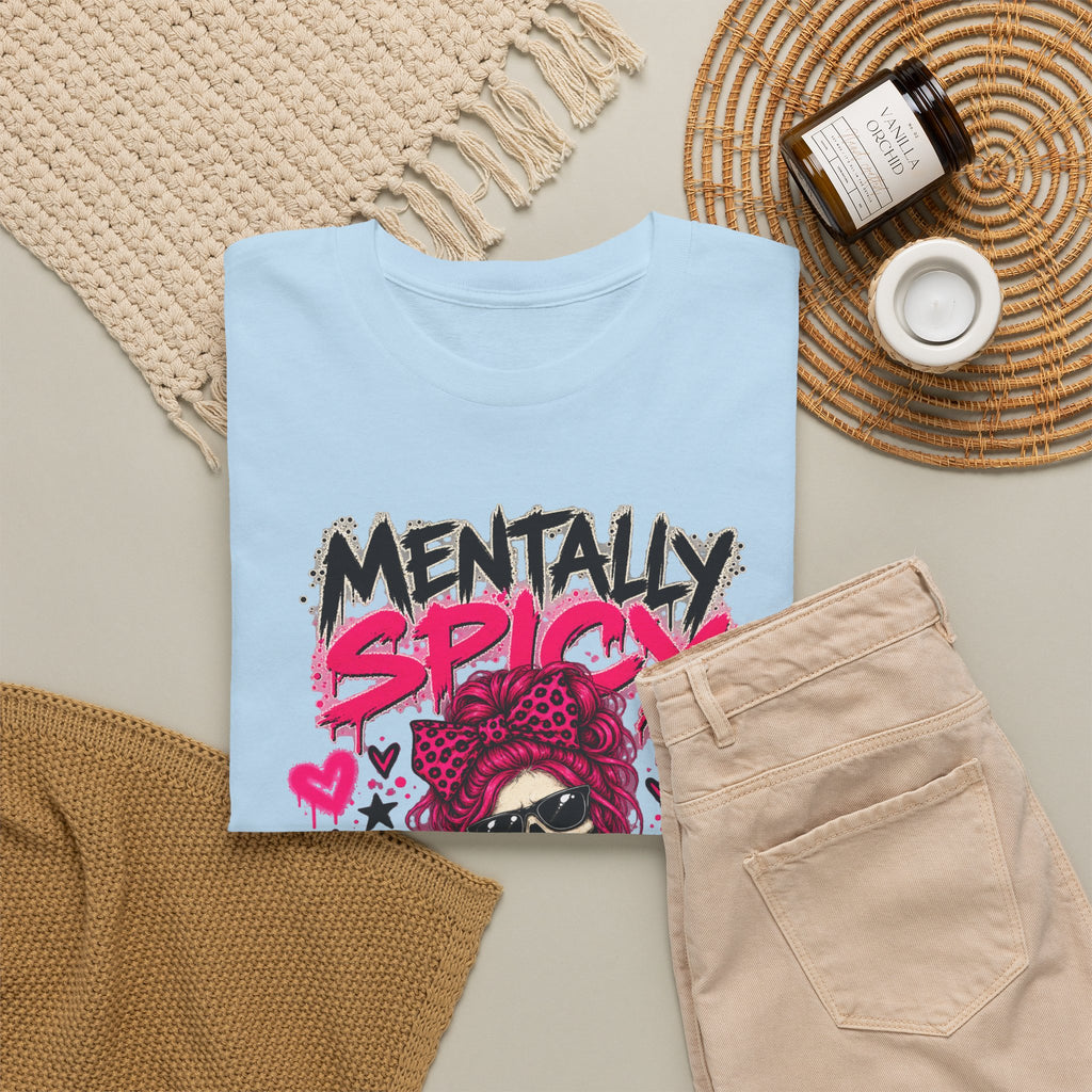 Mentally Spicy Skeleton Graphic T-Shirt
