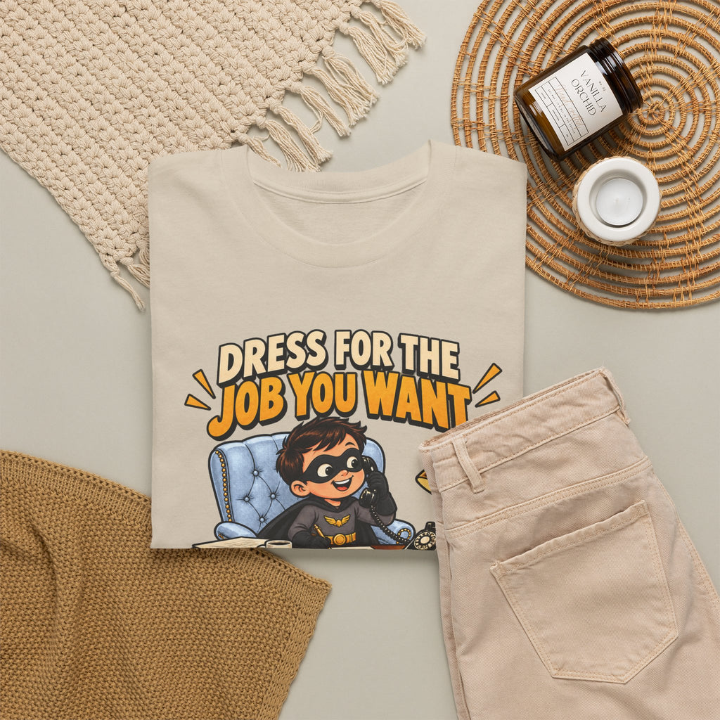 Dress for the Job You Want T-Shirt — Motivational Office Career Tee