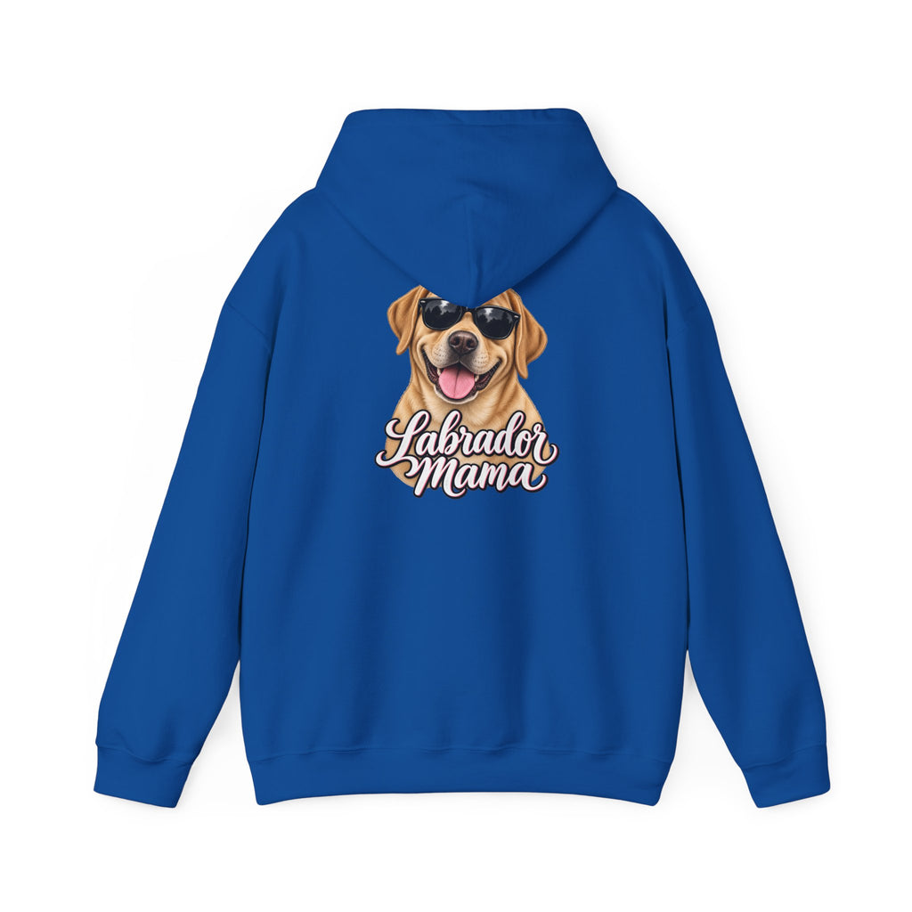 Labrador Mama Hoodie — Dog Mom Sweatshirt with Cute Sunglasses Lab Design