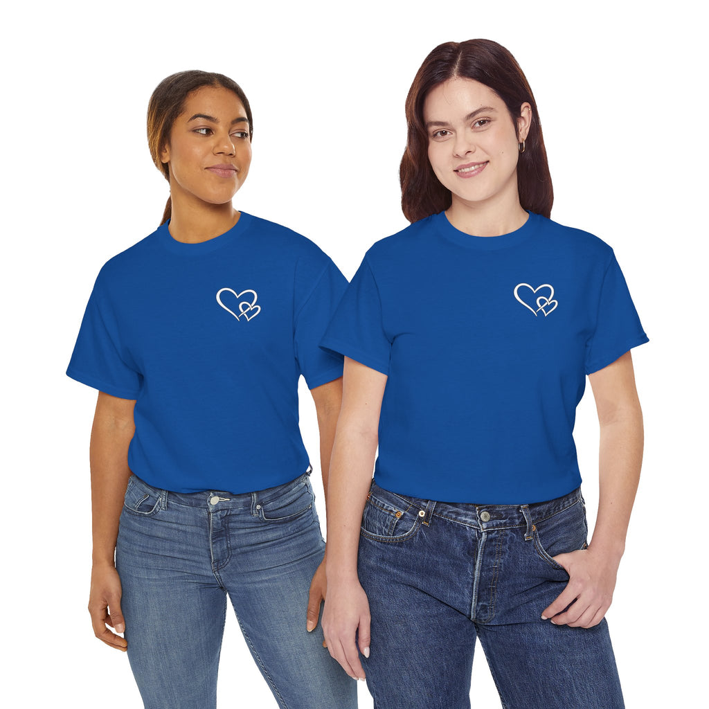 Inspirational Heart T-Shirt – "To the Person Behind Me: You Are Amazing, Beautiful and Enough" Motivational Tee
