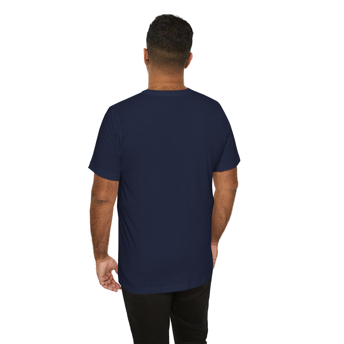 Autism Awareness Ribbon Chest Tee — 'Different, Not Less' Short Sleeve T-Shirt