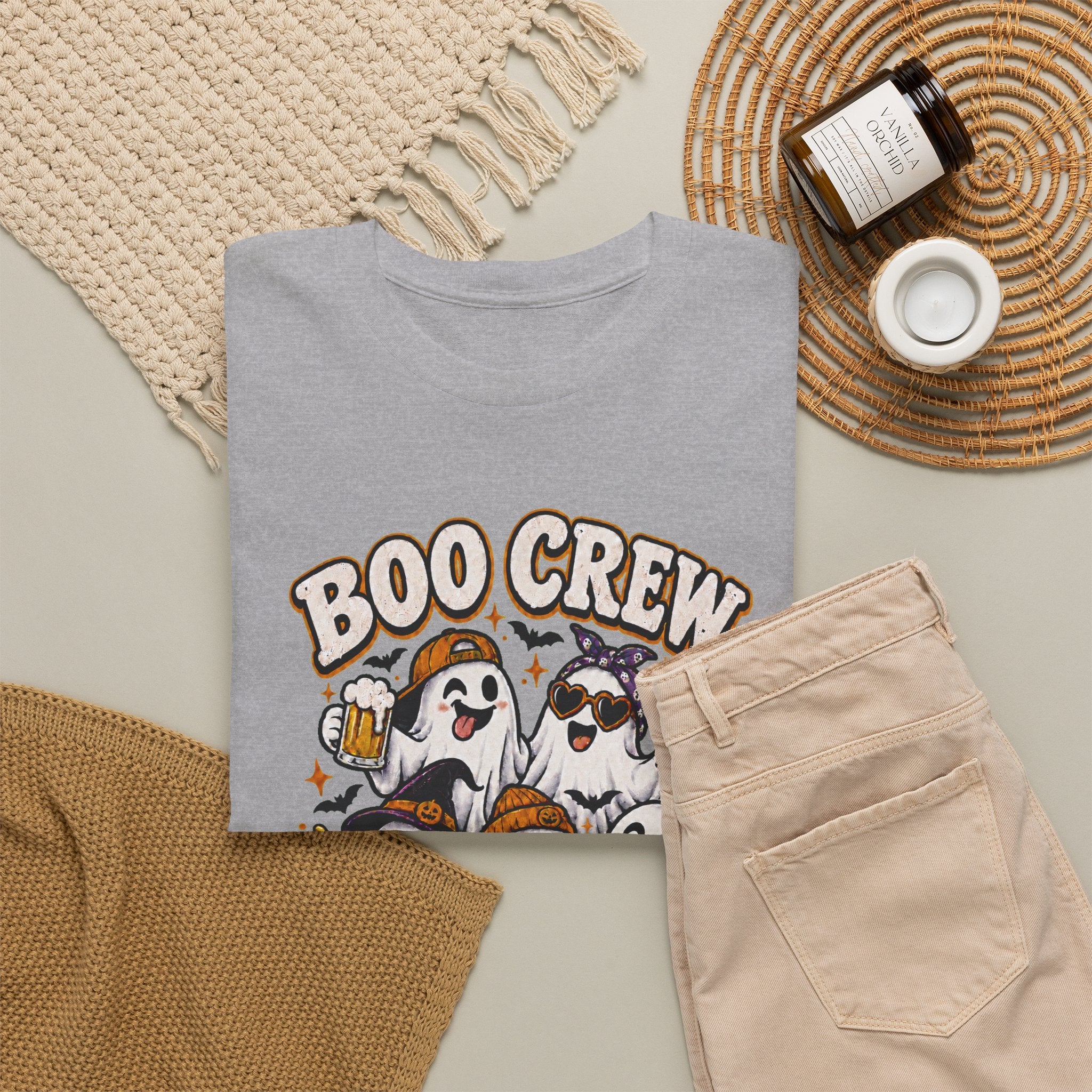 Boo Crew T-Shirt — “Most Likely to Fly on a Broom” Halloween Ghost Tee