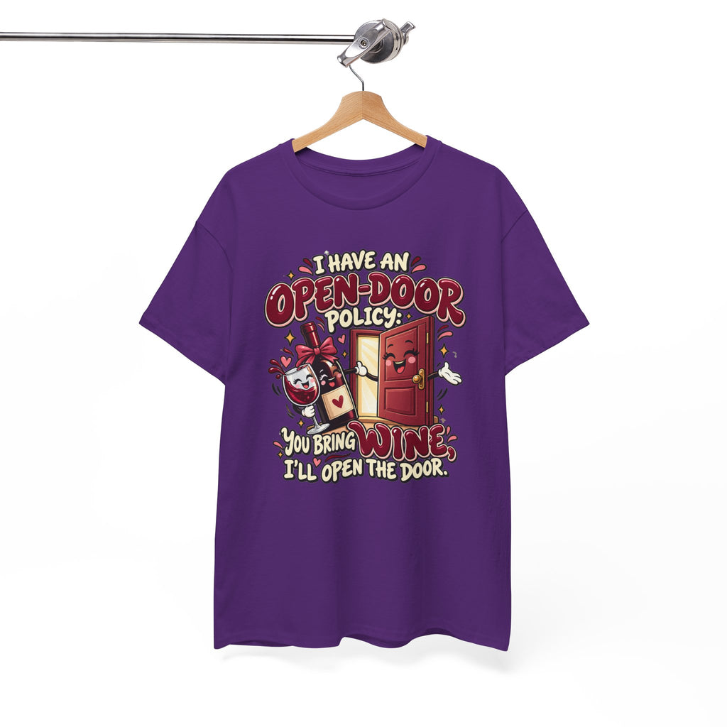 Open-Door Policy Wine Lover T-Shirt