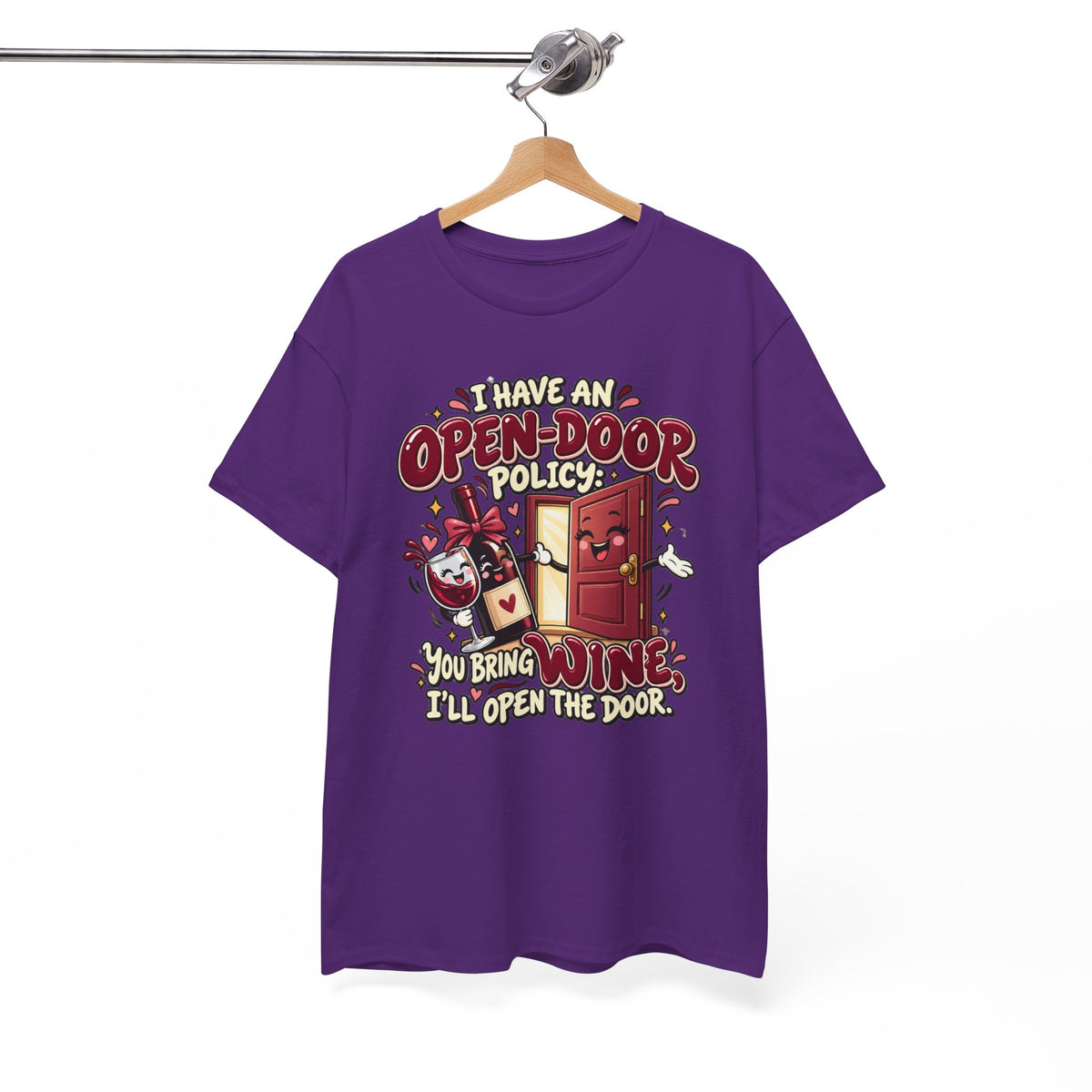 Open-Door Policy Wine Lover T-Shirt
