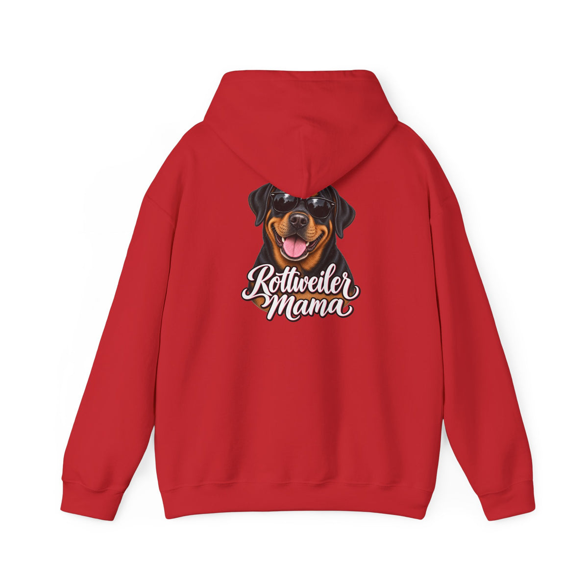 Rottweiler Mama Hoodie — Cute Rottie Portrait Pullover for Dog Moms
