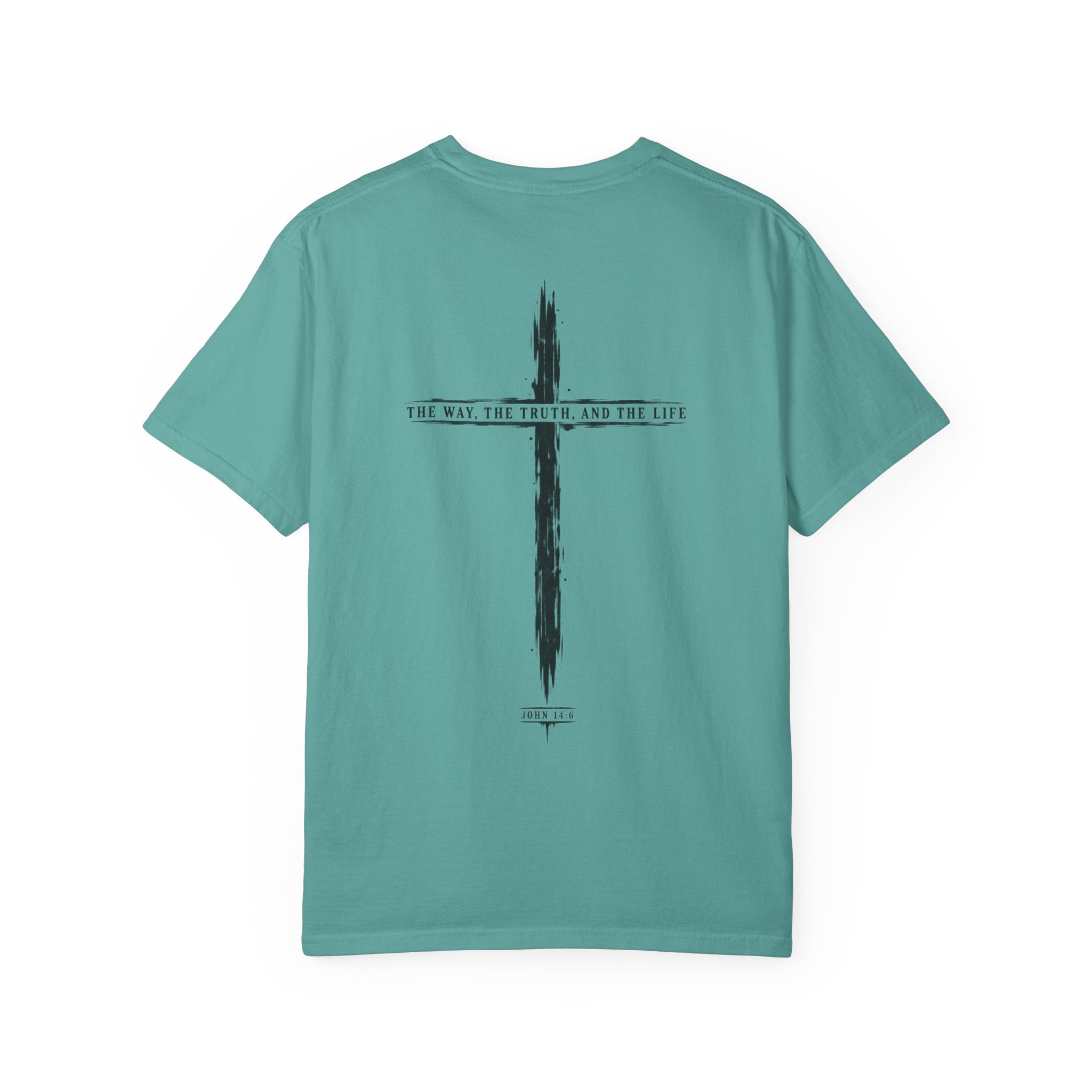 Christian Cross T-Shirt — 'The Way, The Truth, The Life' Religious Tee