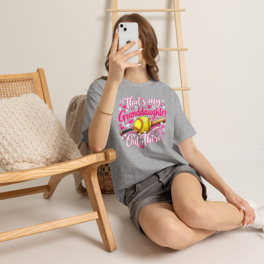 That’s My Granddaughter Out There Softball Grandma T-Shirt