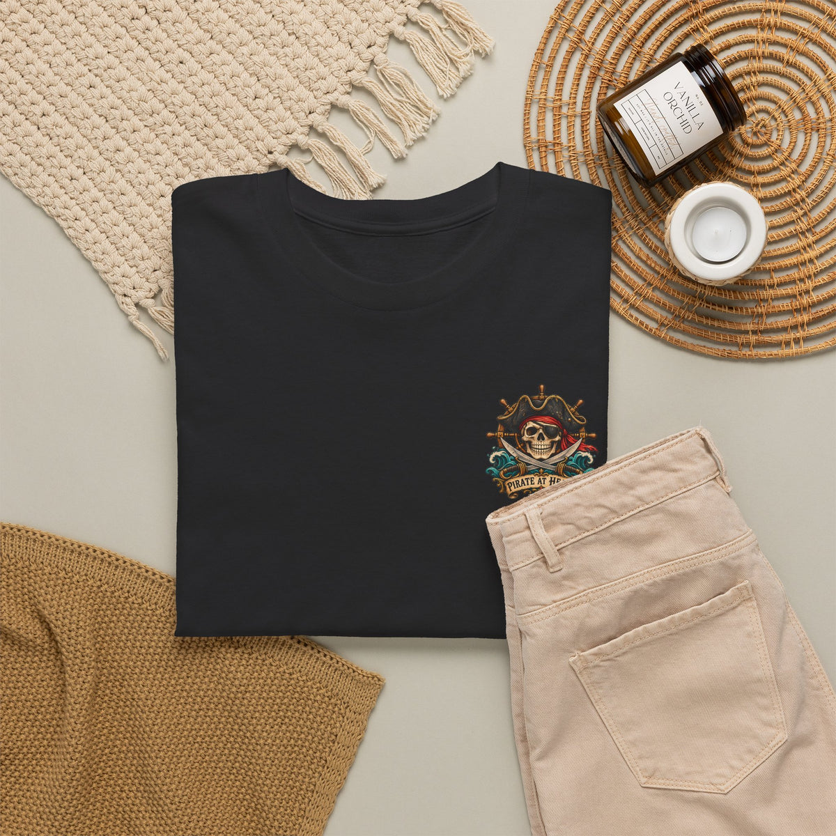 Pirate Skull Tee — "I Was a Pirate" Nautical Skull, Water • Alcohol • Booty • Boats Graphic T‑Shirt