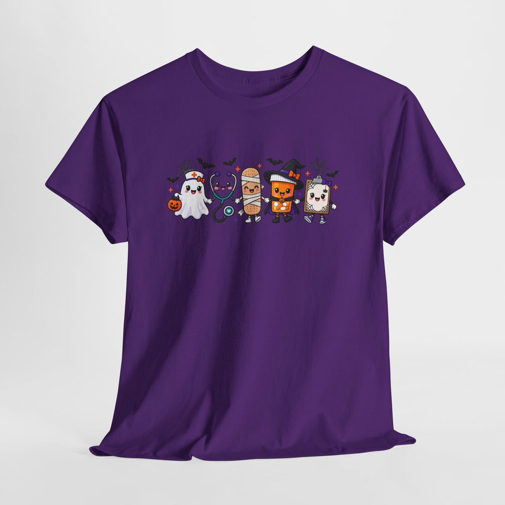 Halloween Candy Characters Tee — Cute Trick-or-Treat Ghosts & Candy Corn Shirt