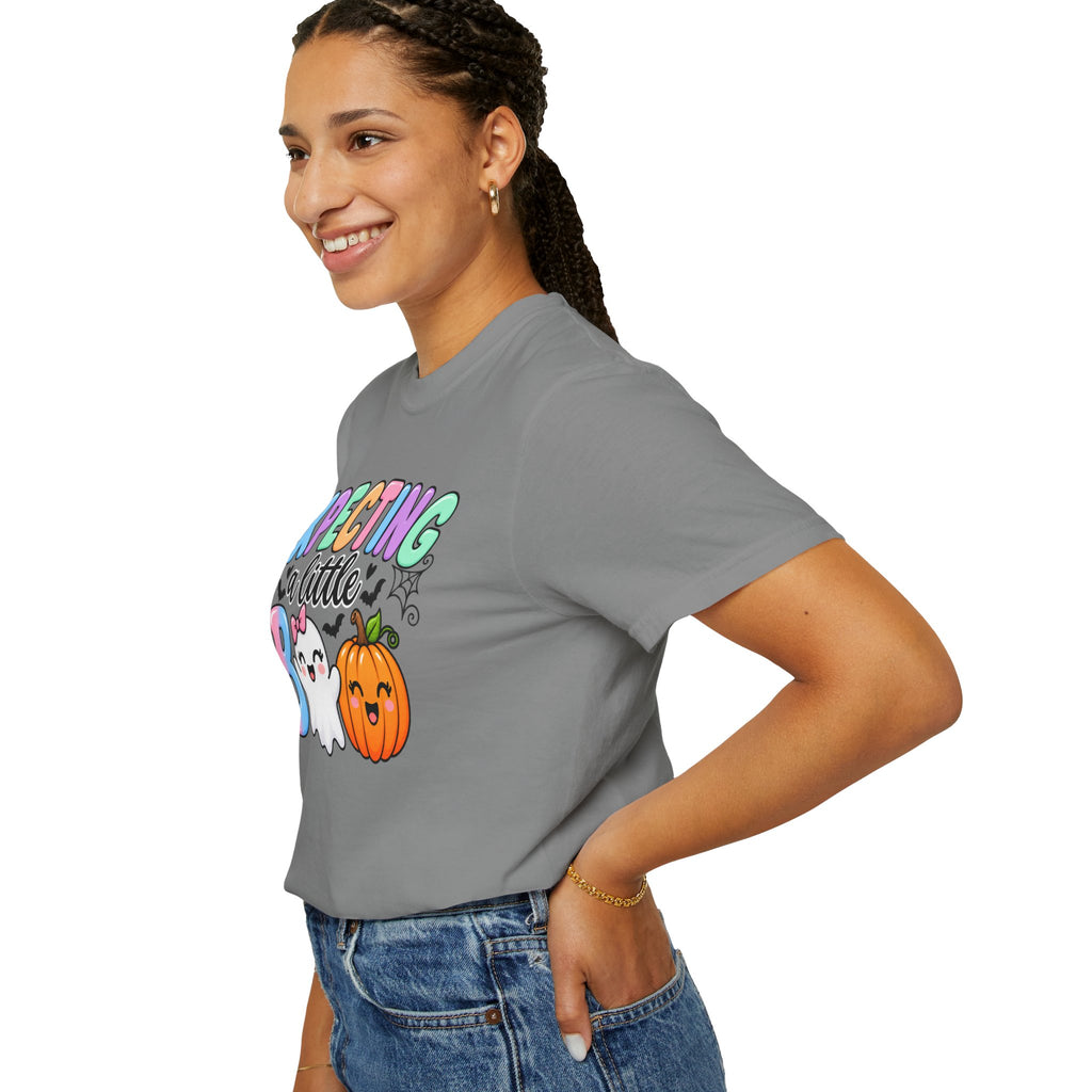 Expecting a Little Boo Maternity T-Shirt — Cute Halloween Pregnancy Tee