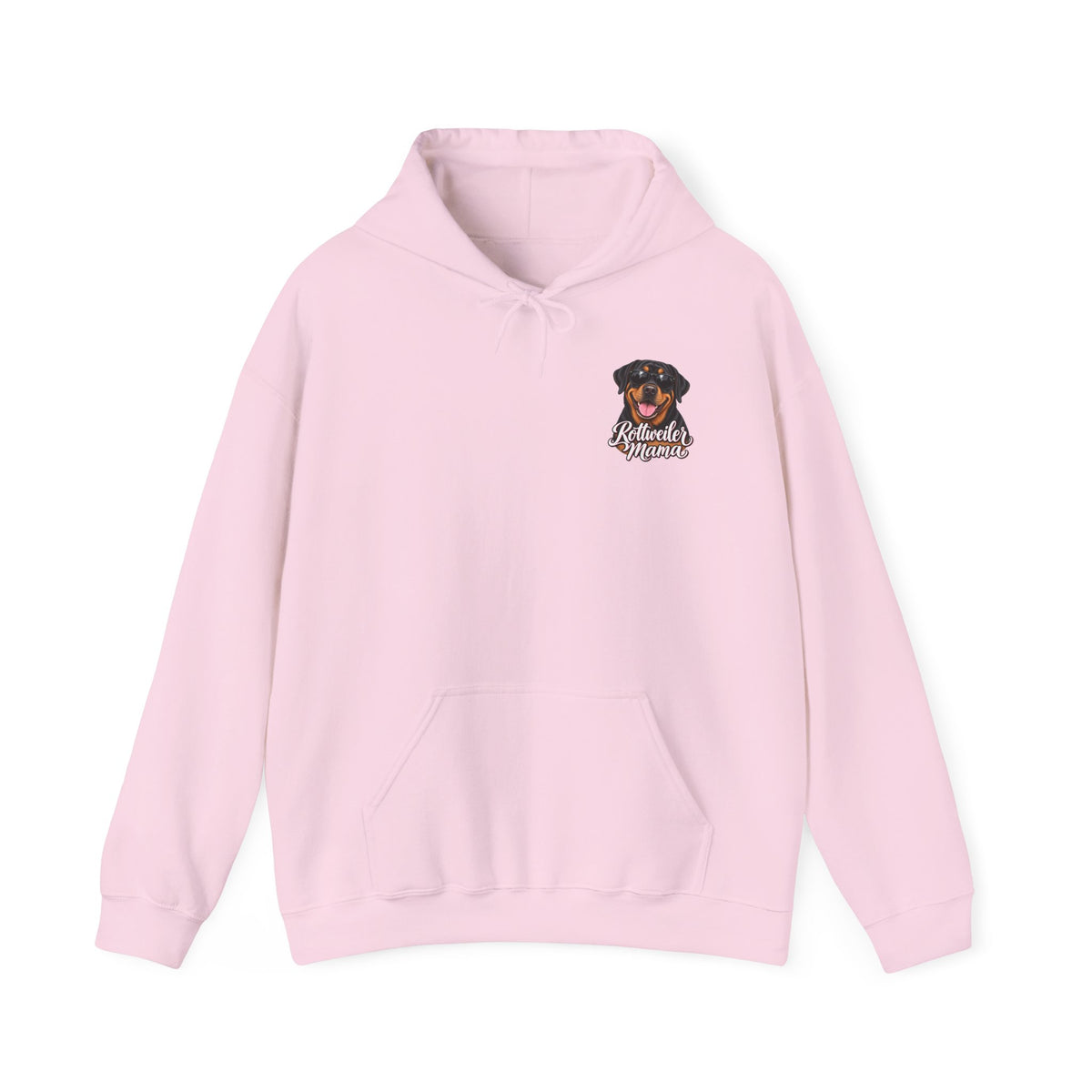Rottweiler Mama Hoodie — Cute Rottie Portrait Pullover for Dog Moms