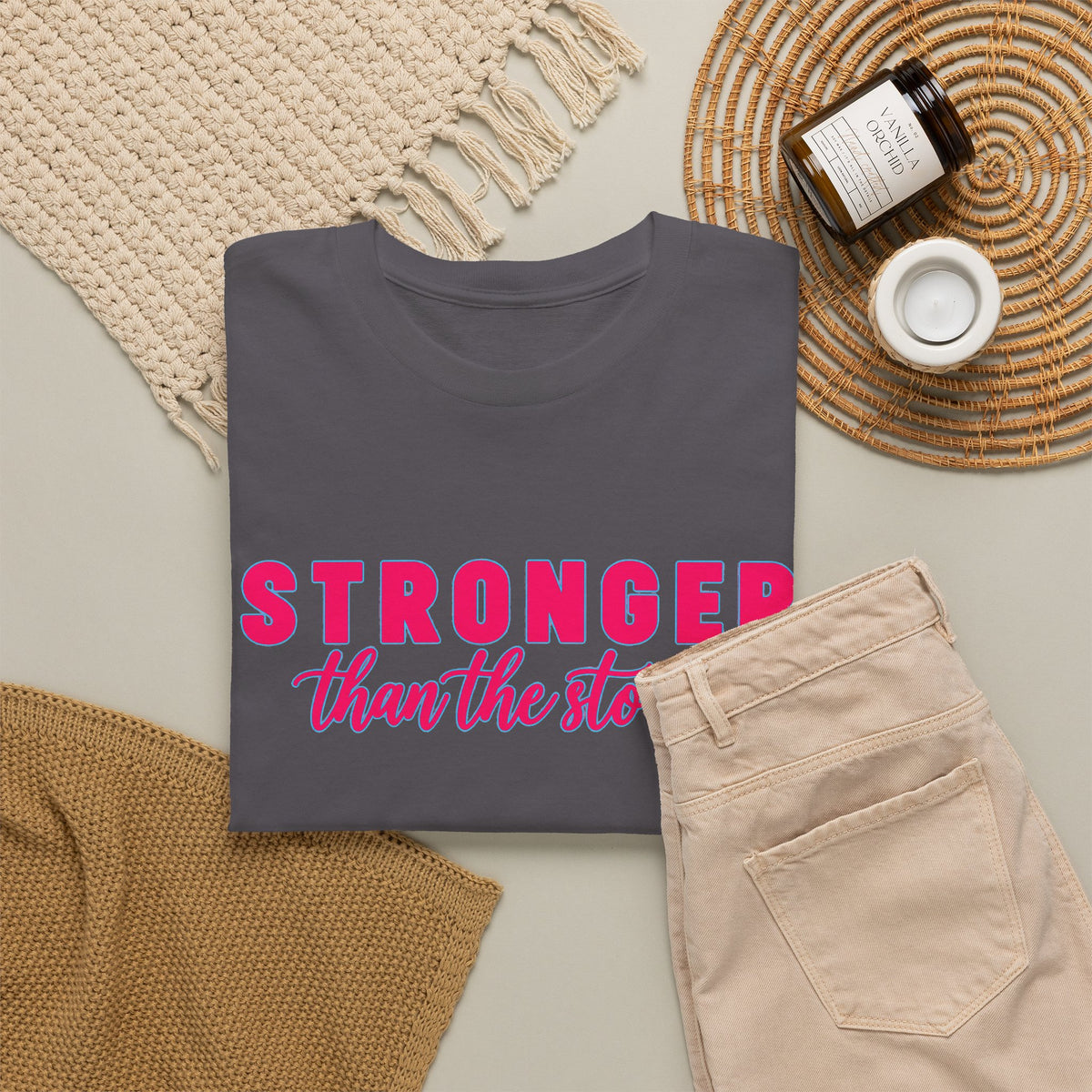 Stronger Than the Storm Tee - Inspirational Women's Resilience T-Shirt