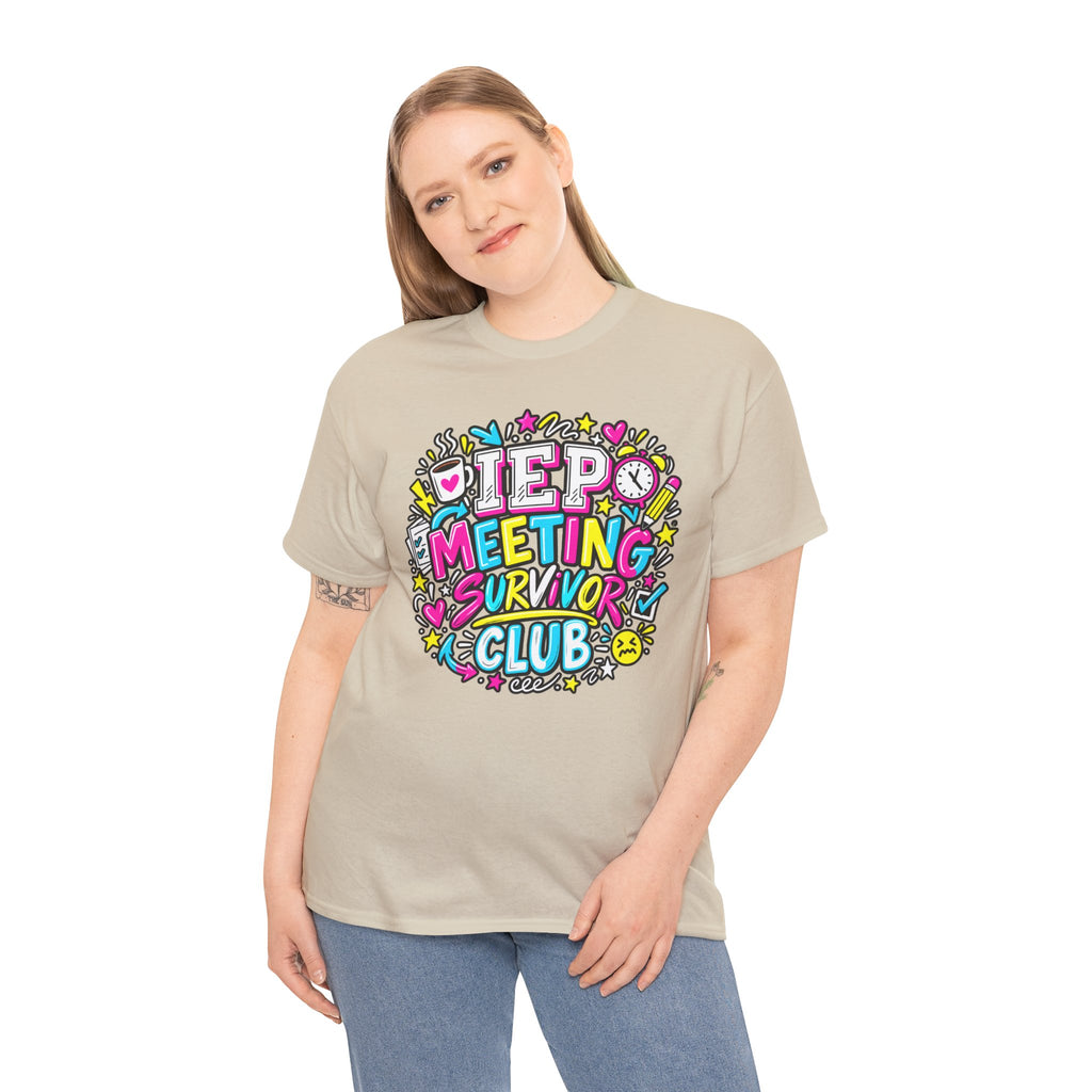 Video Meeting Survivor Club T-Shirt — Funny Remote Work Tee