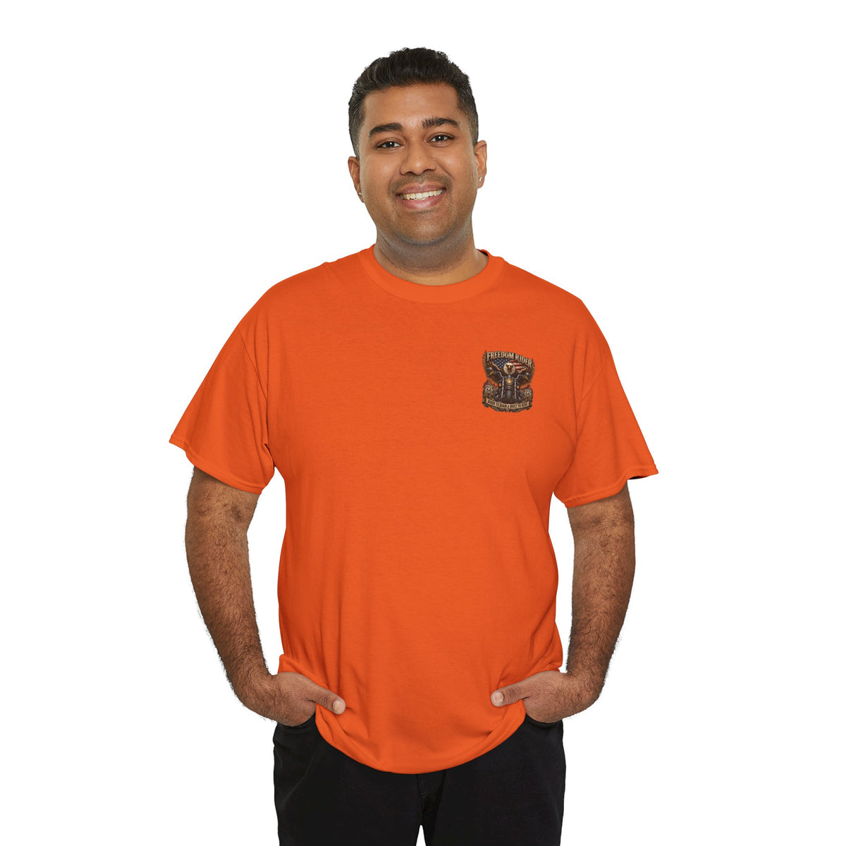 Freedom Rider Motorcycle T‑Shirt — Born to Roam Vintage Biker Tee