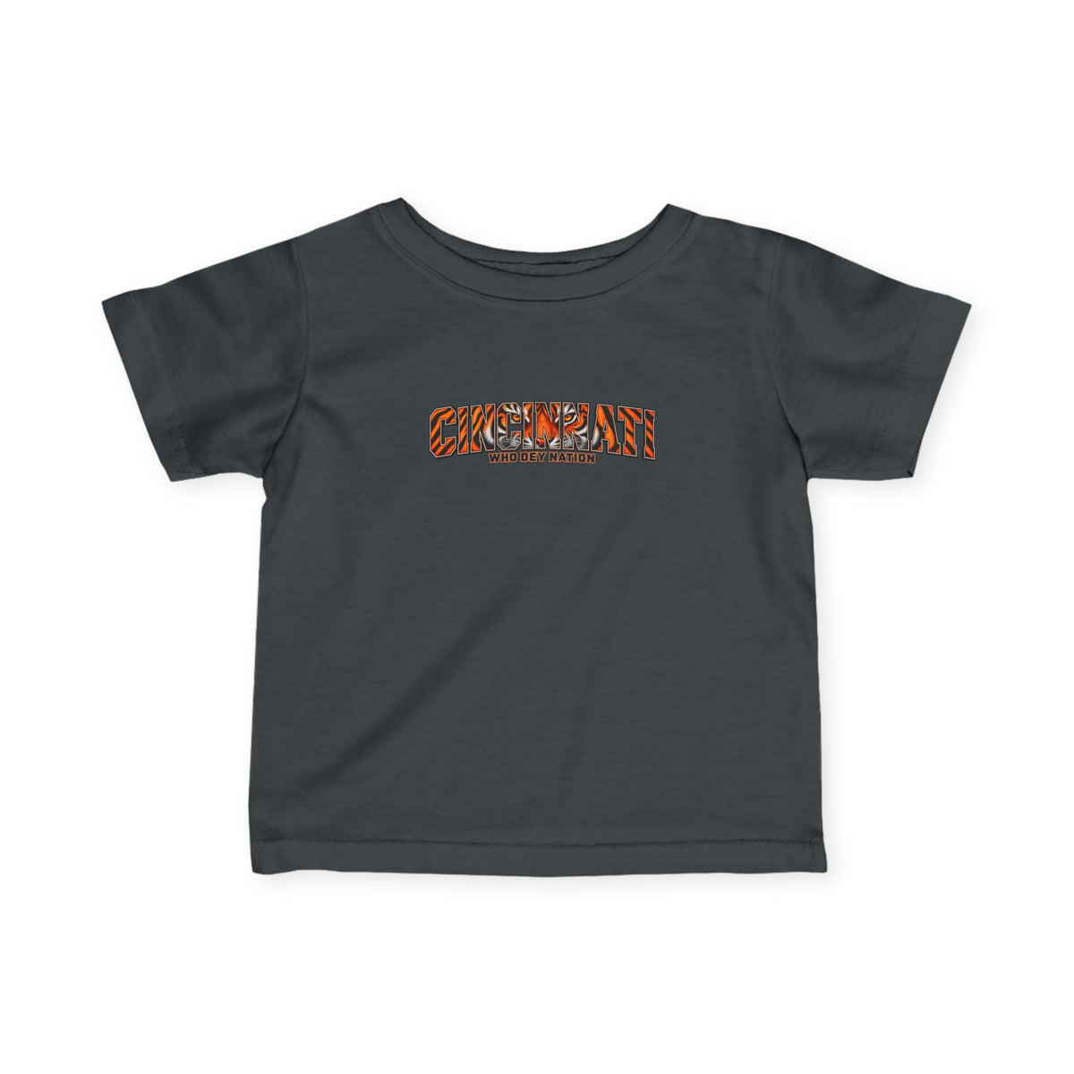 Infant Tee — "CINCINNATI" Tiger Print Baby Shirt