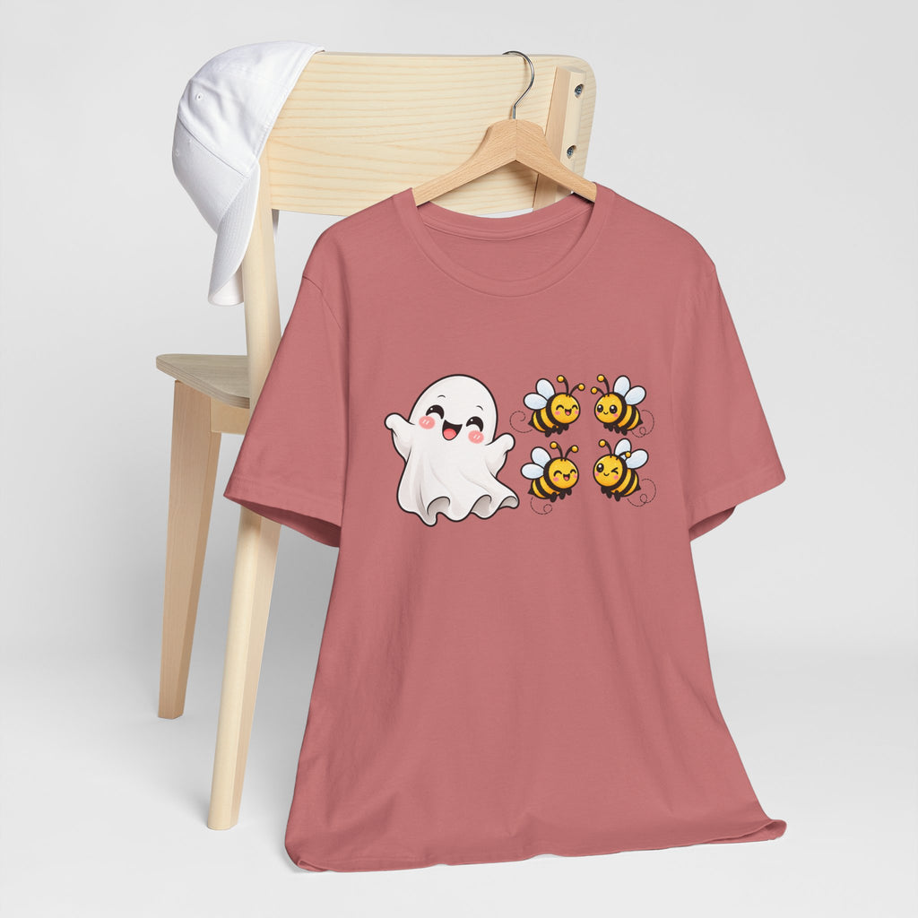 Boo & Bees Halloween Tee – Cute Ghost & Bee Shirt | Spooky Season Must-Have
