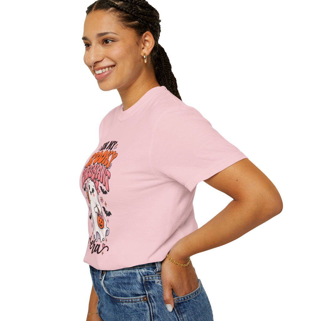 Pregnant Halloween T-Shirt — "In My Spooky Pregnant Era" Cute Ghost Maternity Tee