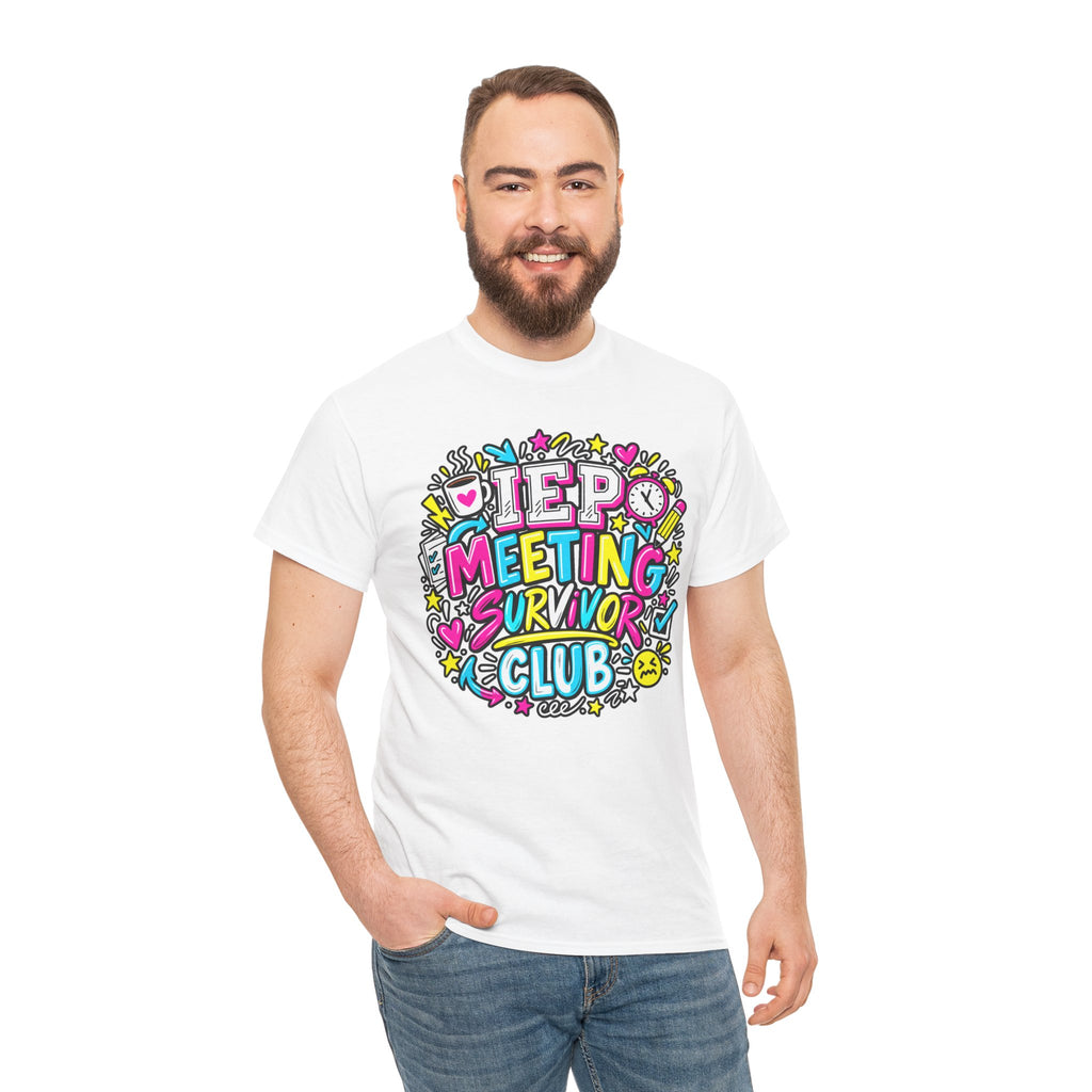 Video Meeting Survivor Club T-Shirt — Funny Remote Work Tee
