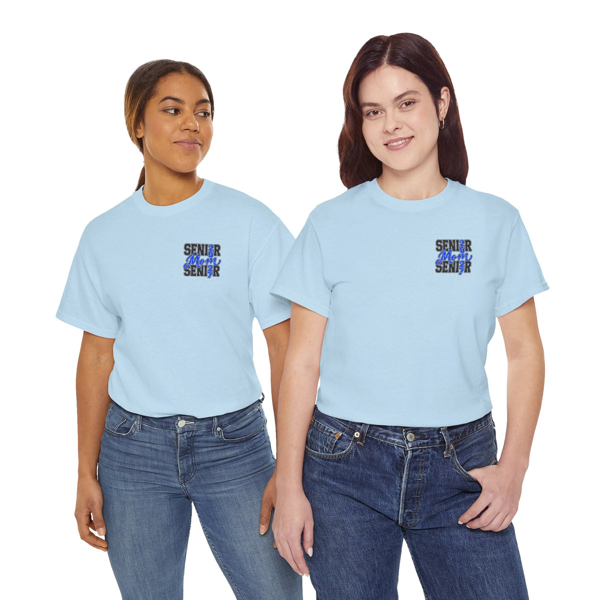 Senior Mom 2027 T-Shirt — Back Print Proud Senior Parent Tee