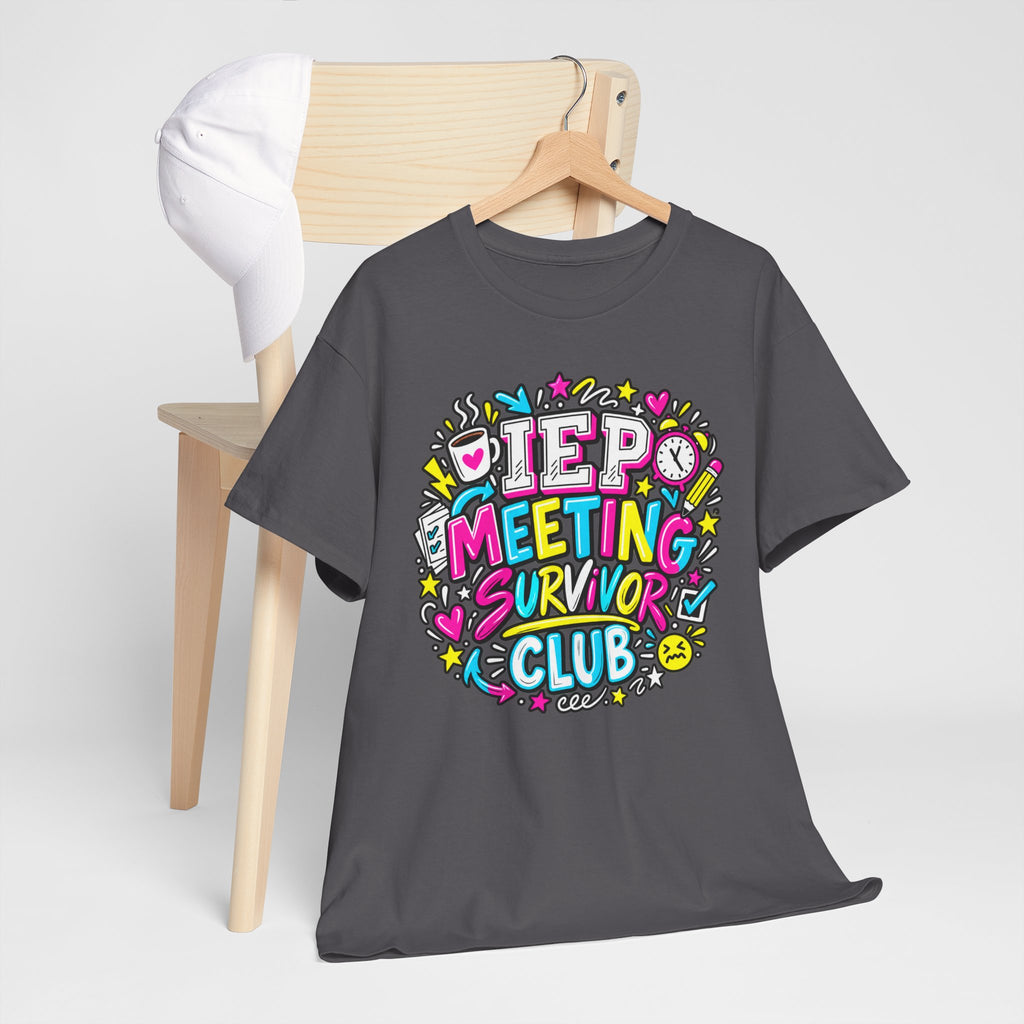 Video Meeting Survivor Club T-Shirt — Funny Remote Work Tee